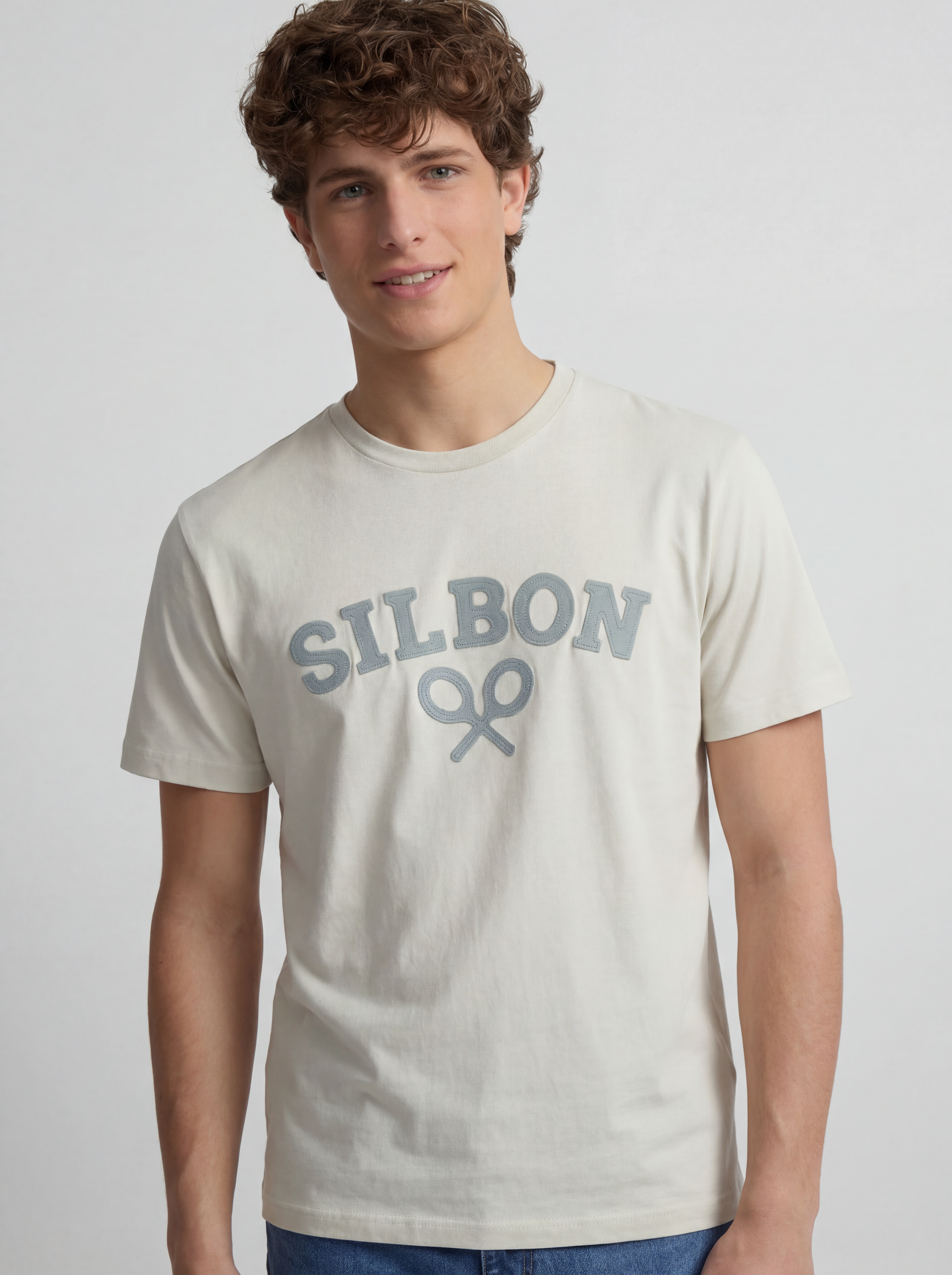 T-shirt raquette demi vert clair