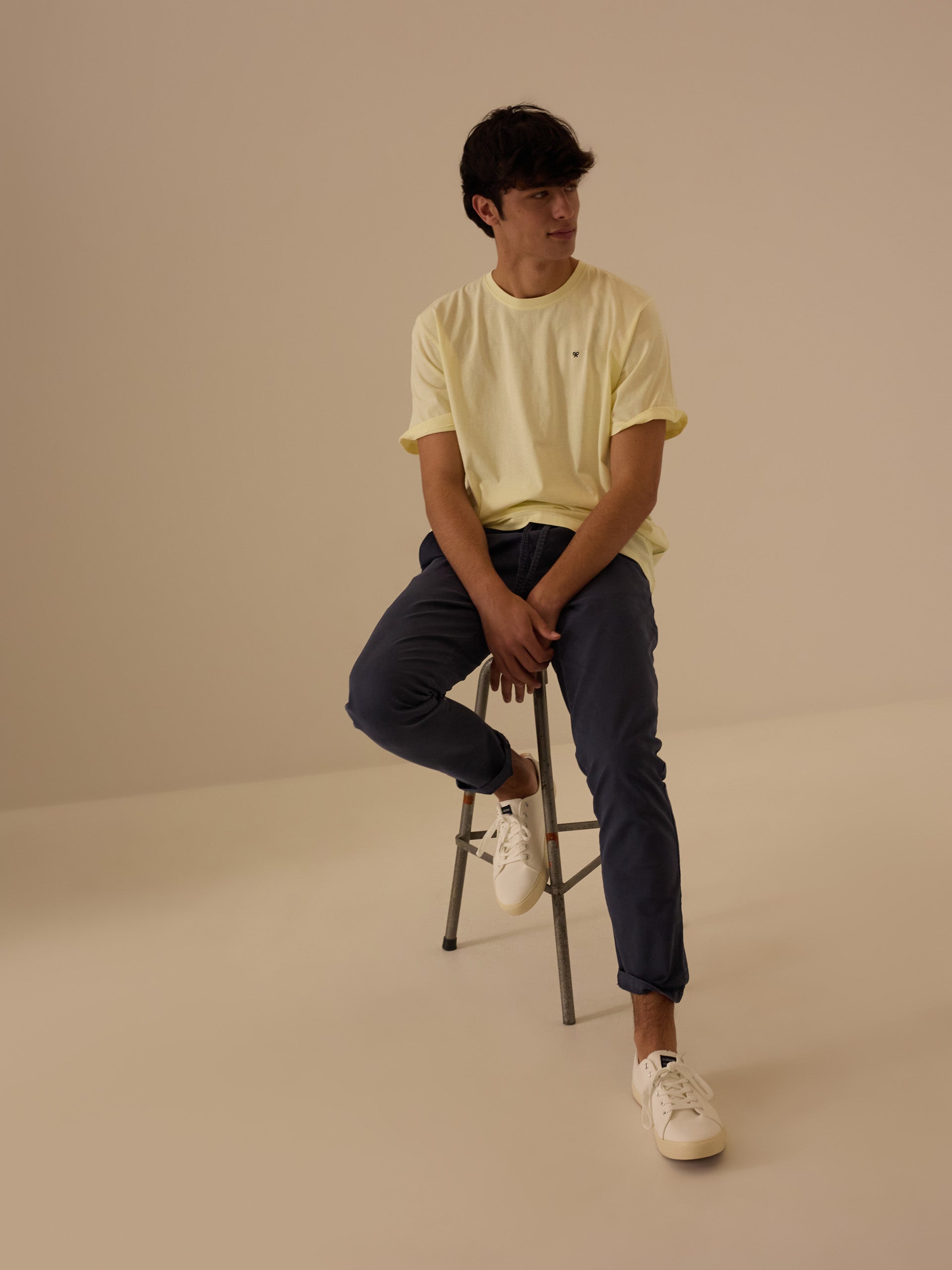 T-shirt minilogo jaune
