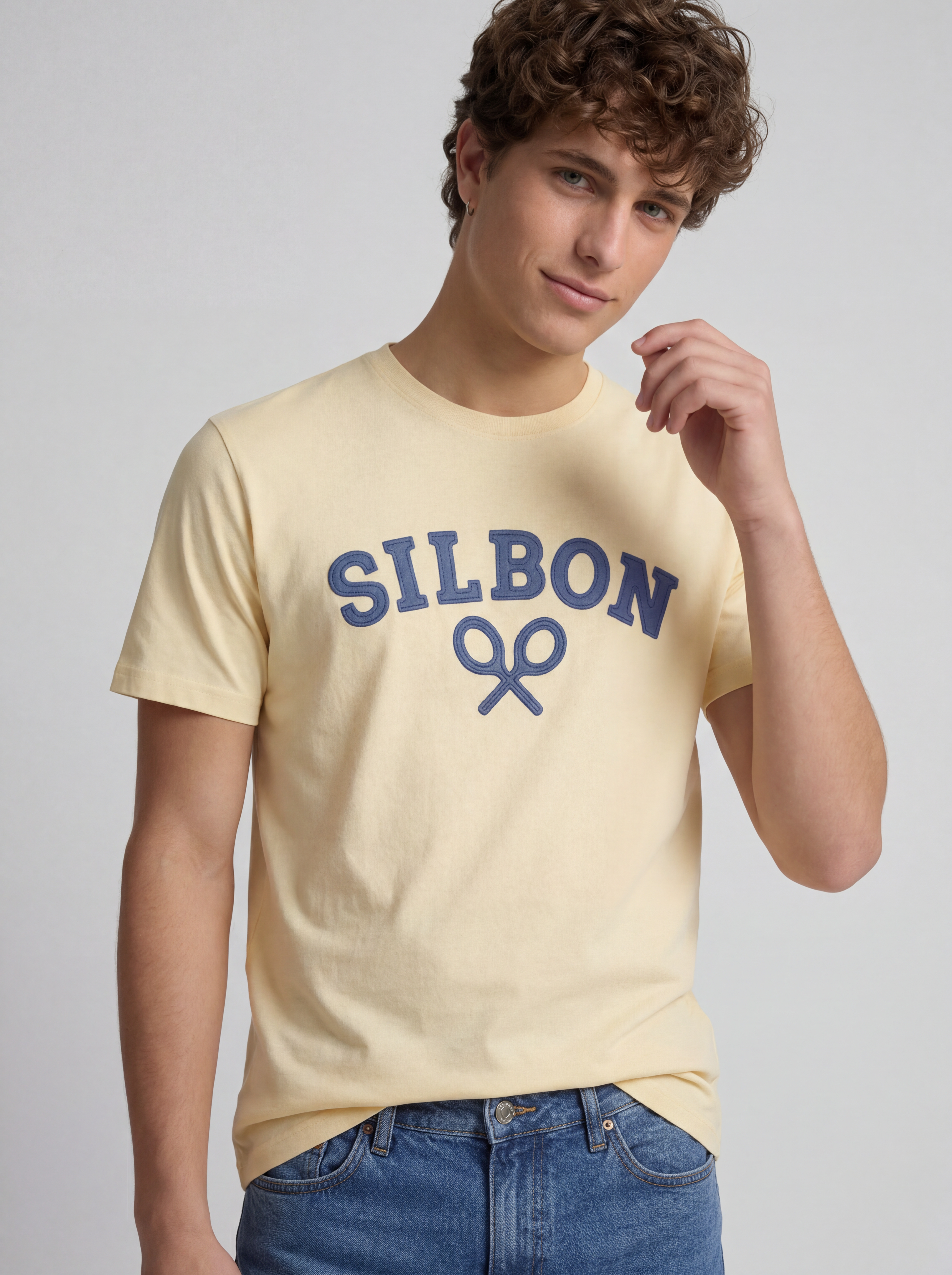 Camisola raquete meia amarela