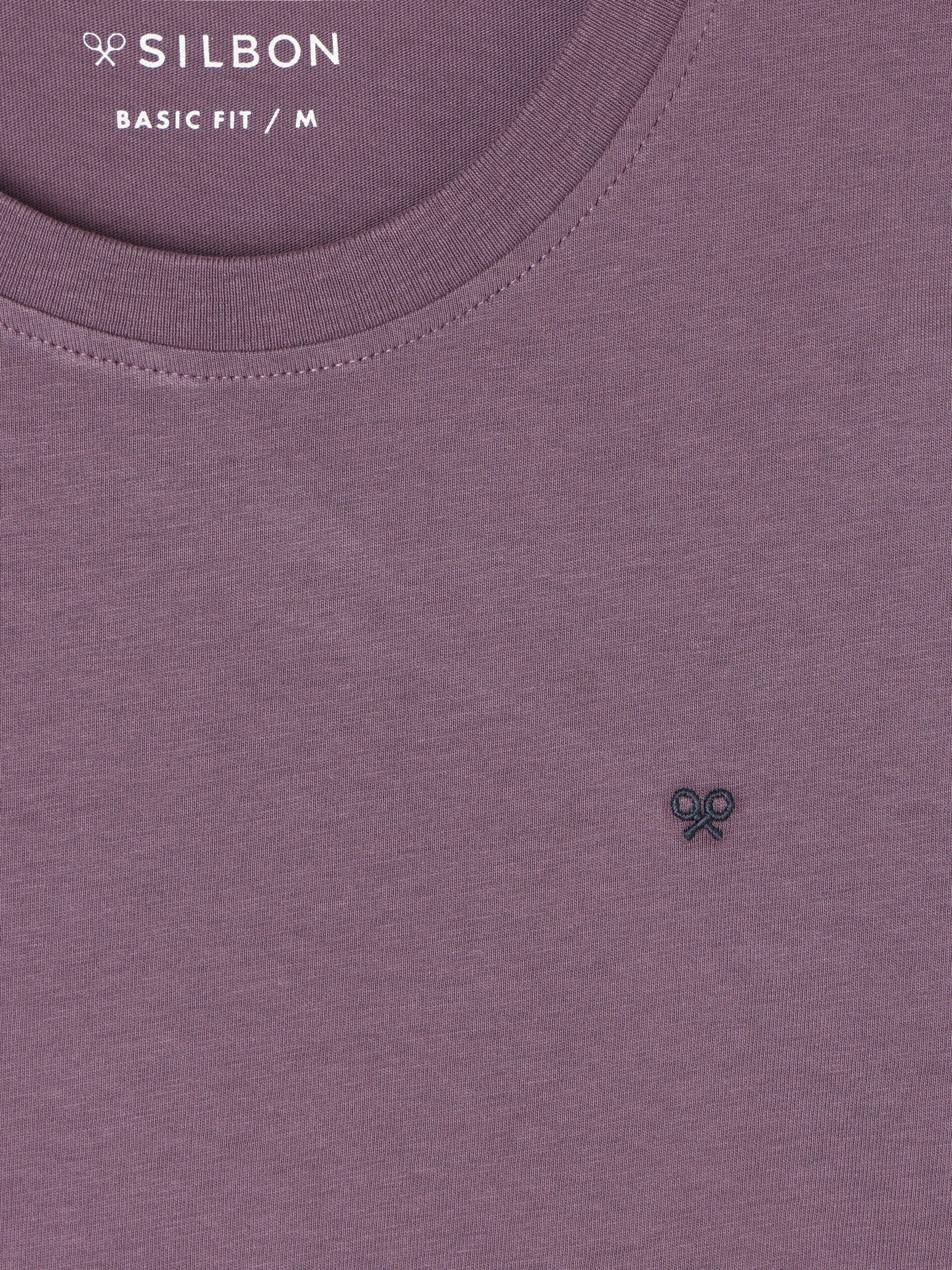 Burgundy minilogo t-shirt