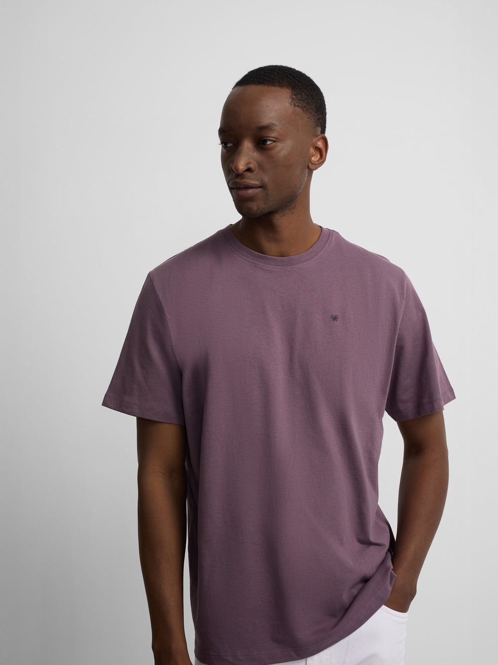 Camiseta minilogo burdeos