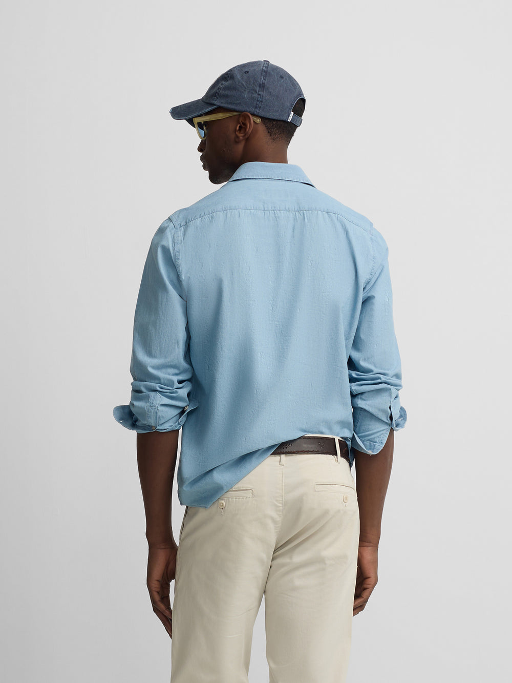 Polera sport denim azul claro