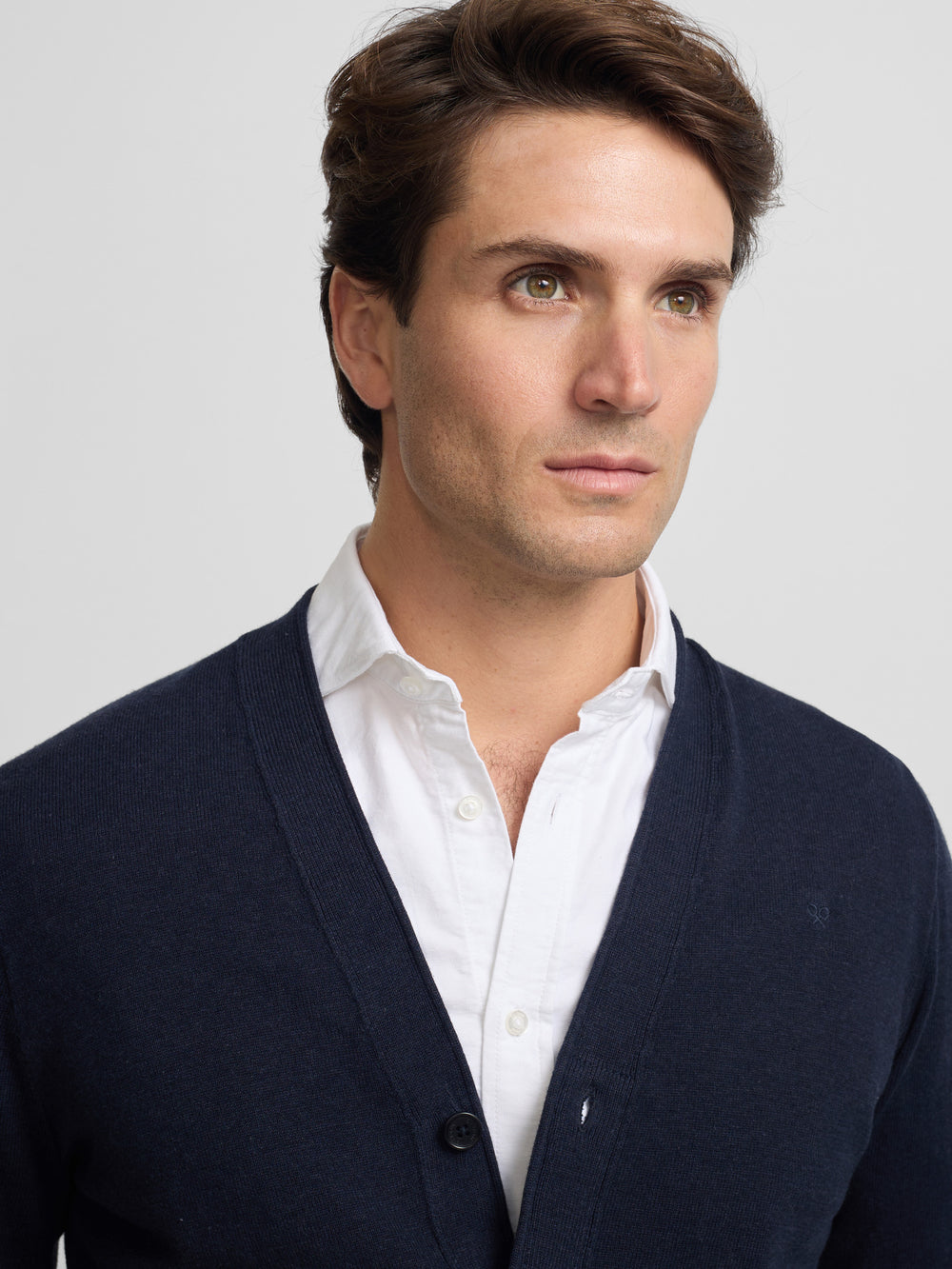 Navy blue button cardigan