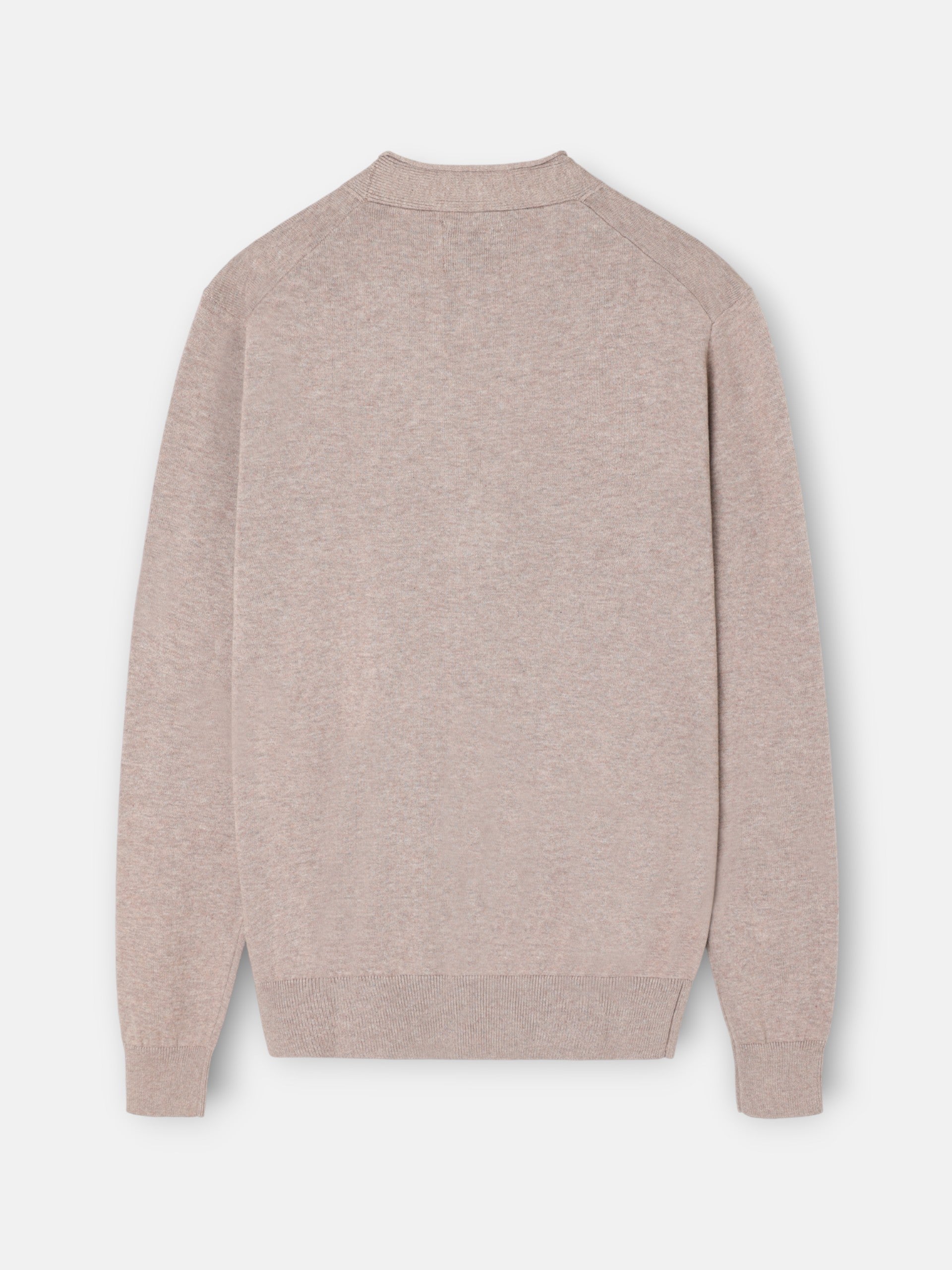 Cardigan bege médio com botões