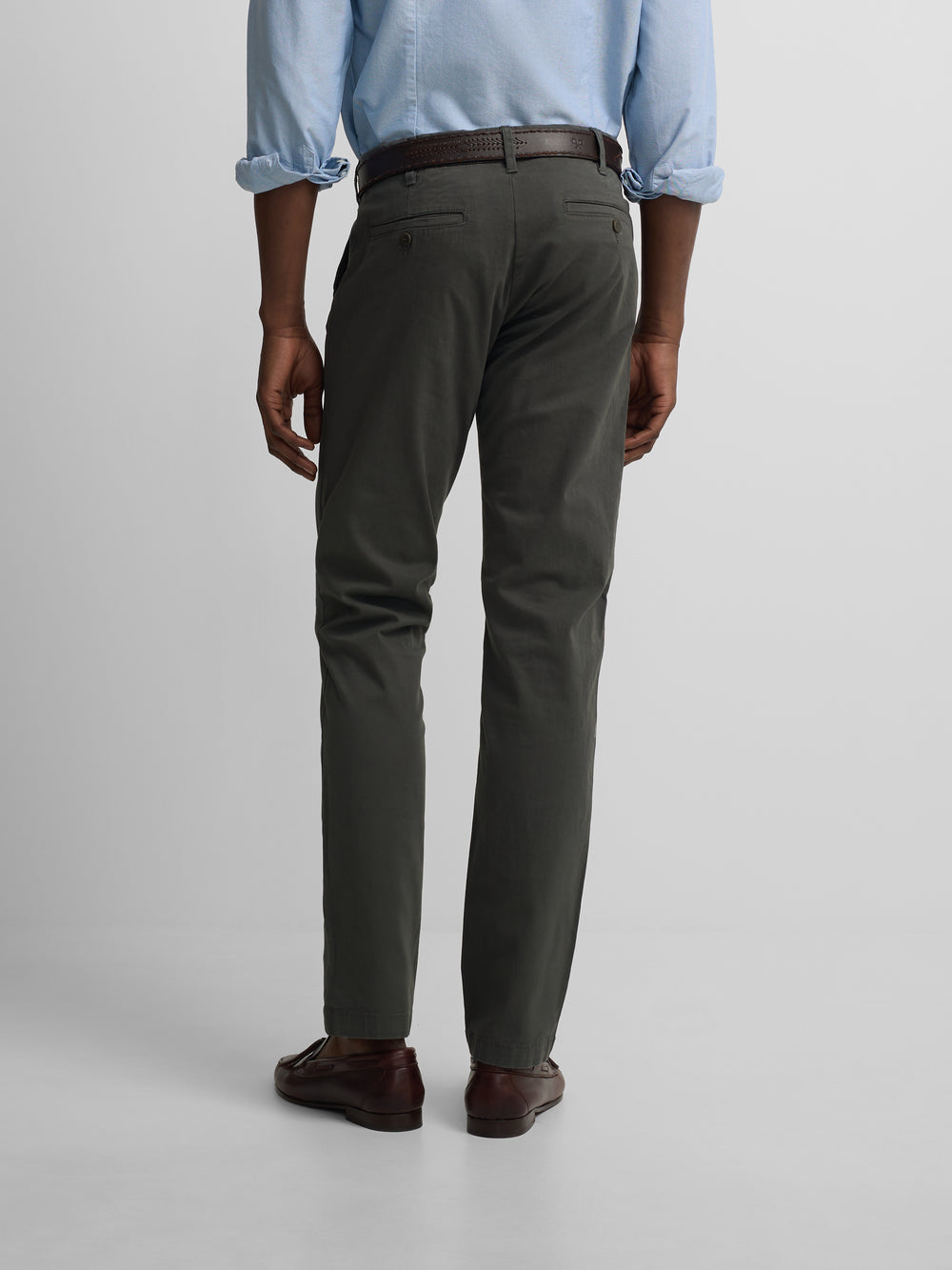 Pantalon sport chino verde oscuro