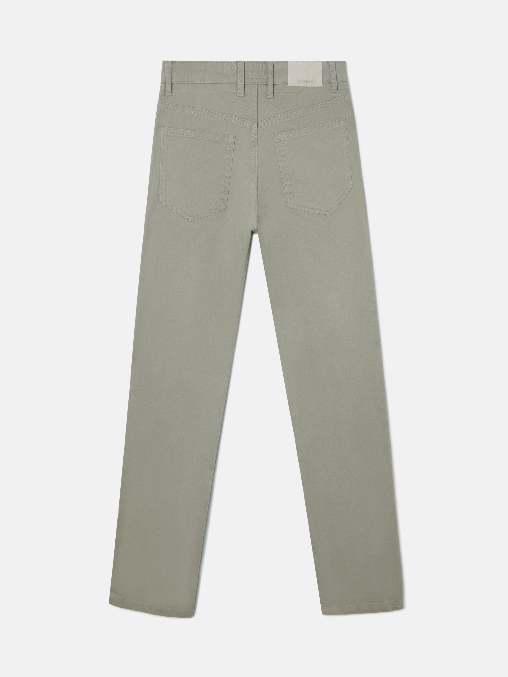 Pantalon sport cinco bolsillos verde medio