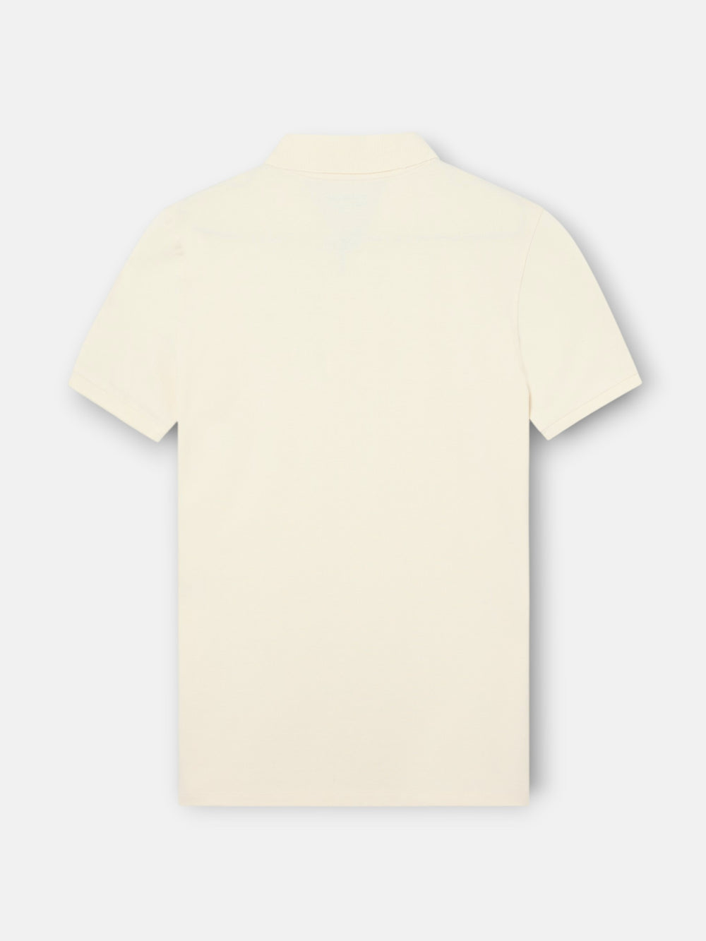 Polo clasico liso crema