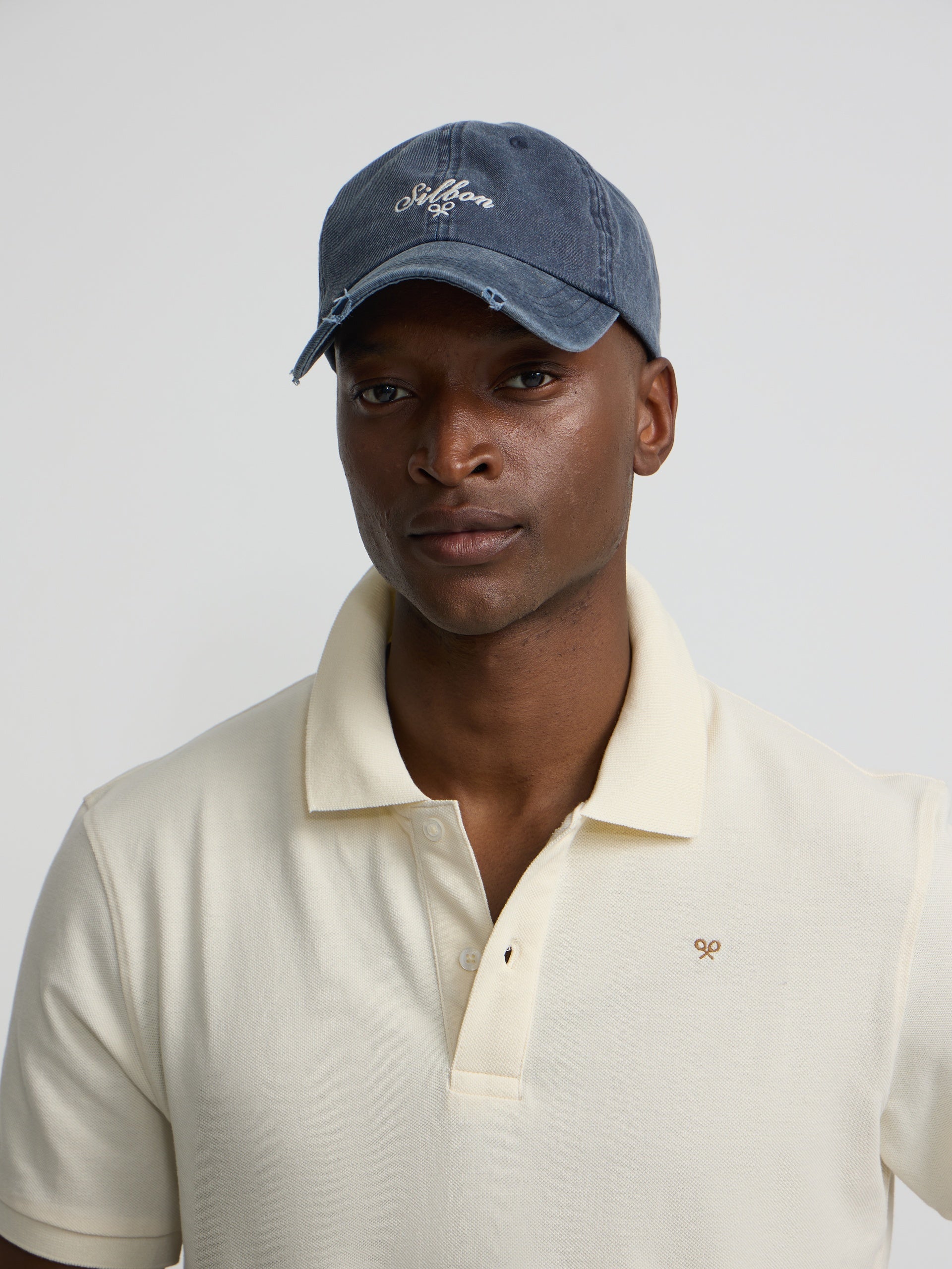 Polo clasico liso crema
