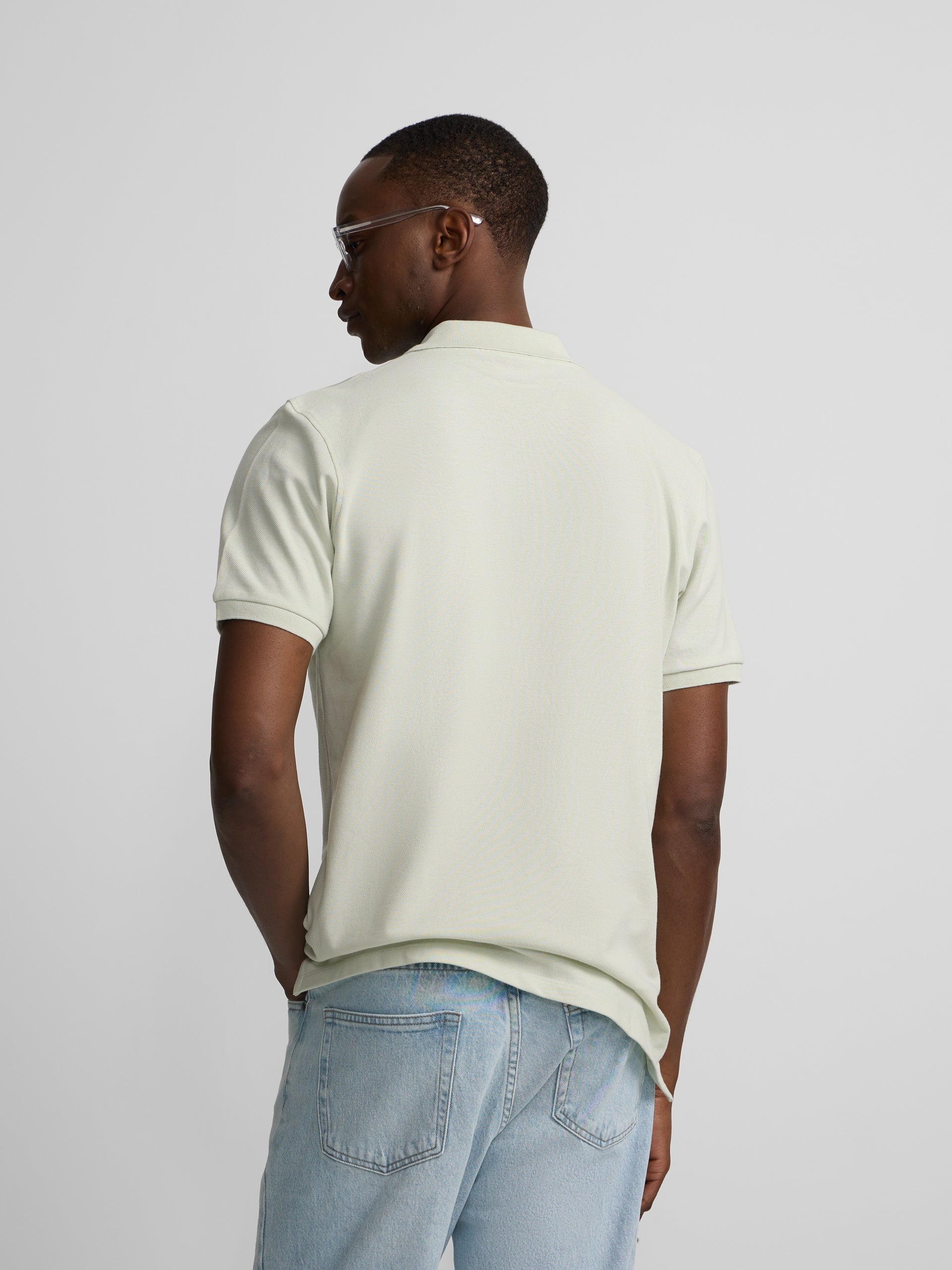 Polo clasico liso verde claro