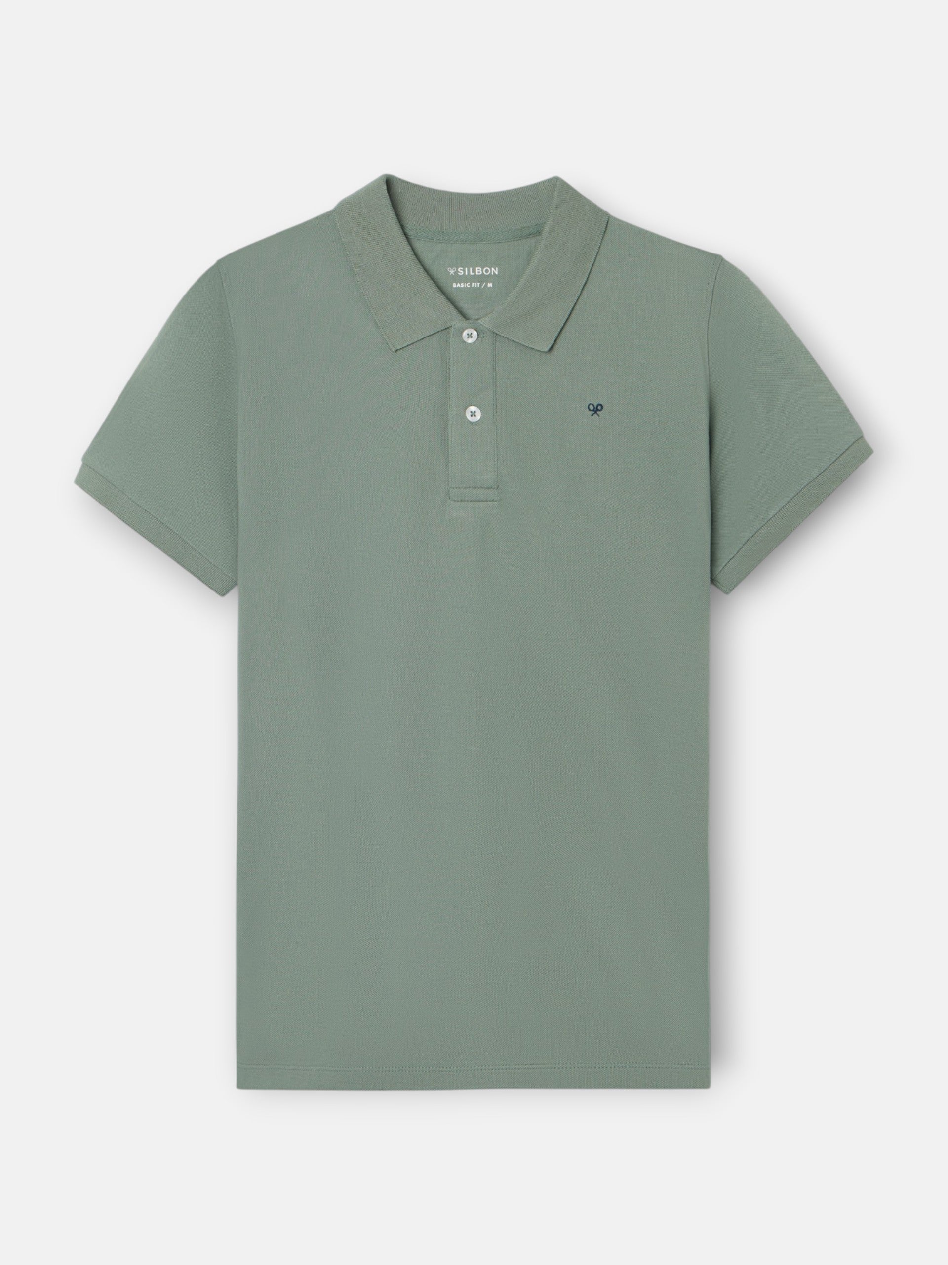 Polo classique uni vert
