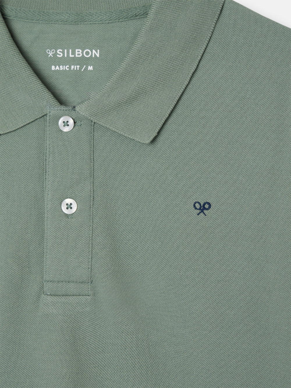 Polo clasico liso verde