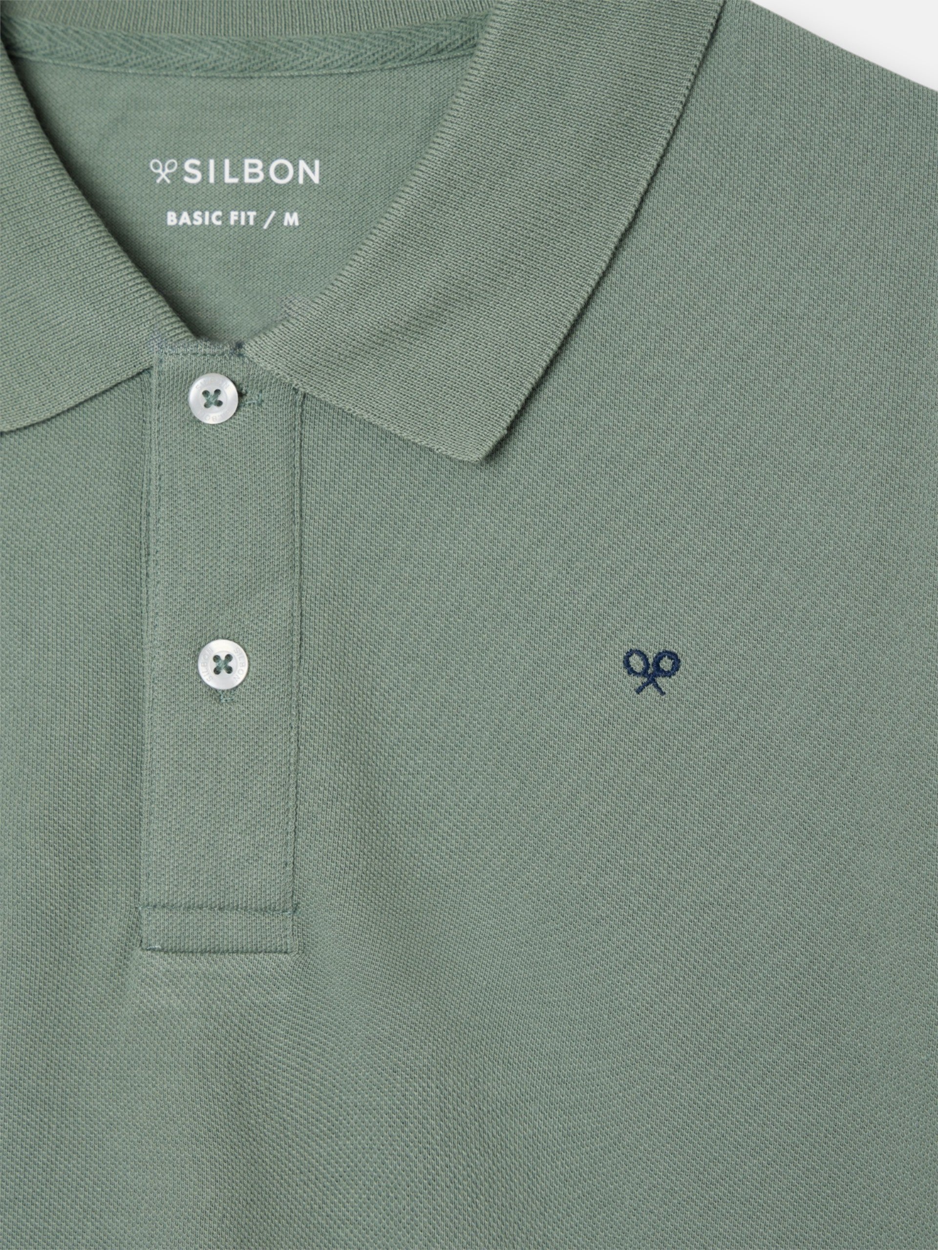 Polo classique uni vert