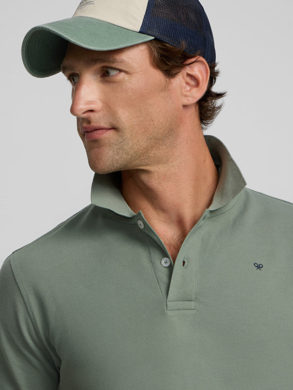 Polo clasico liso verde