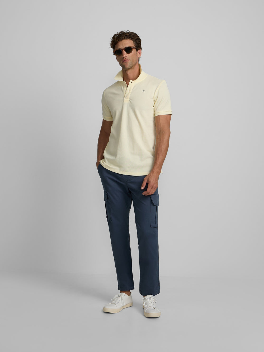 Polo clasico liso amarillo