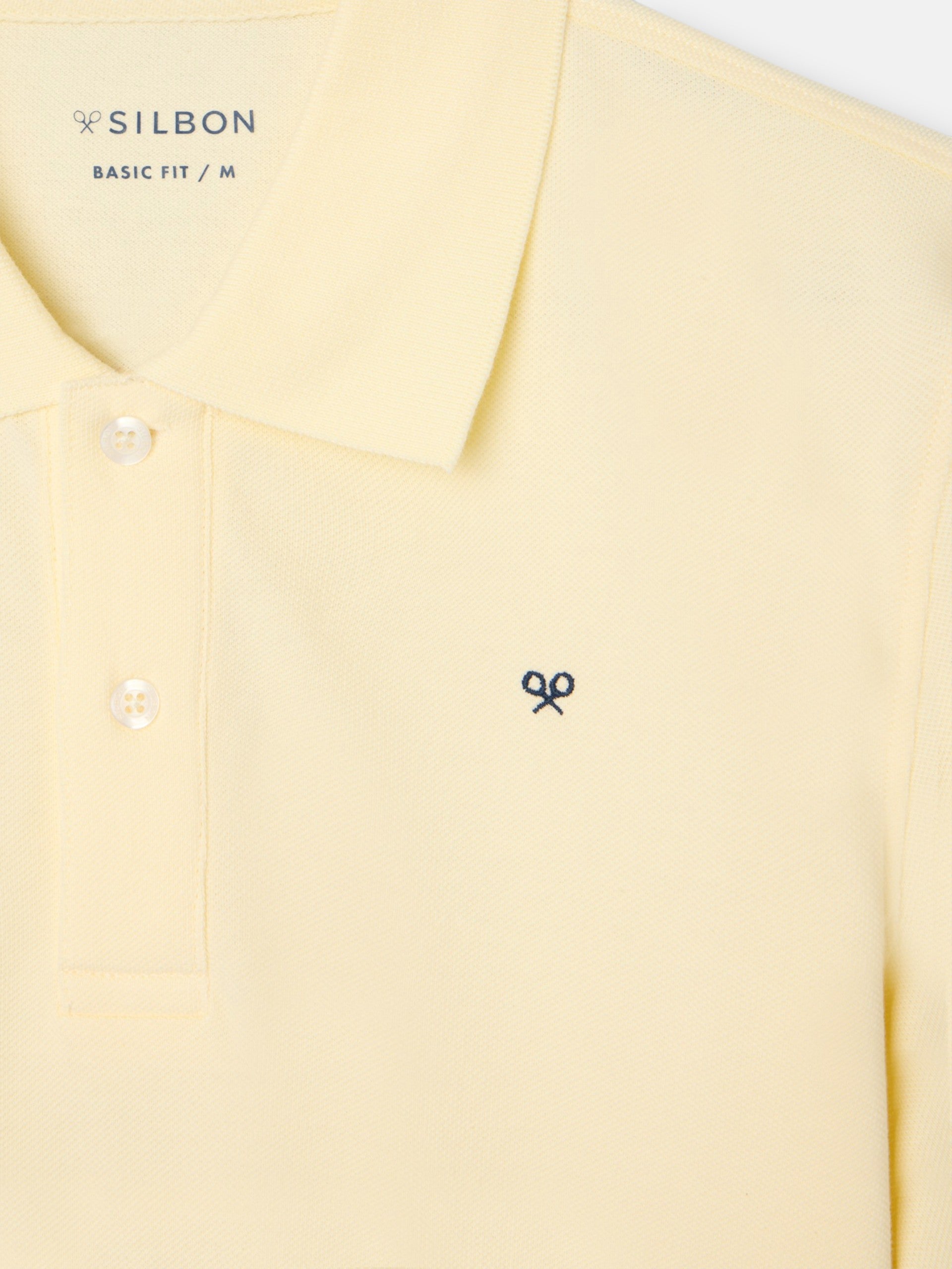Classic plain yellow polo
