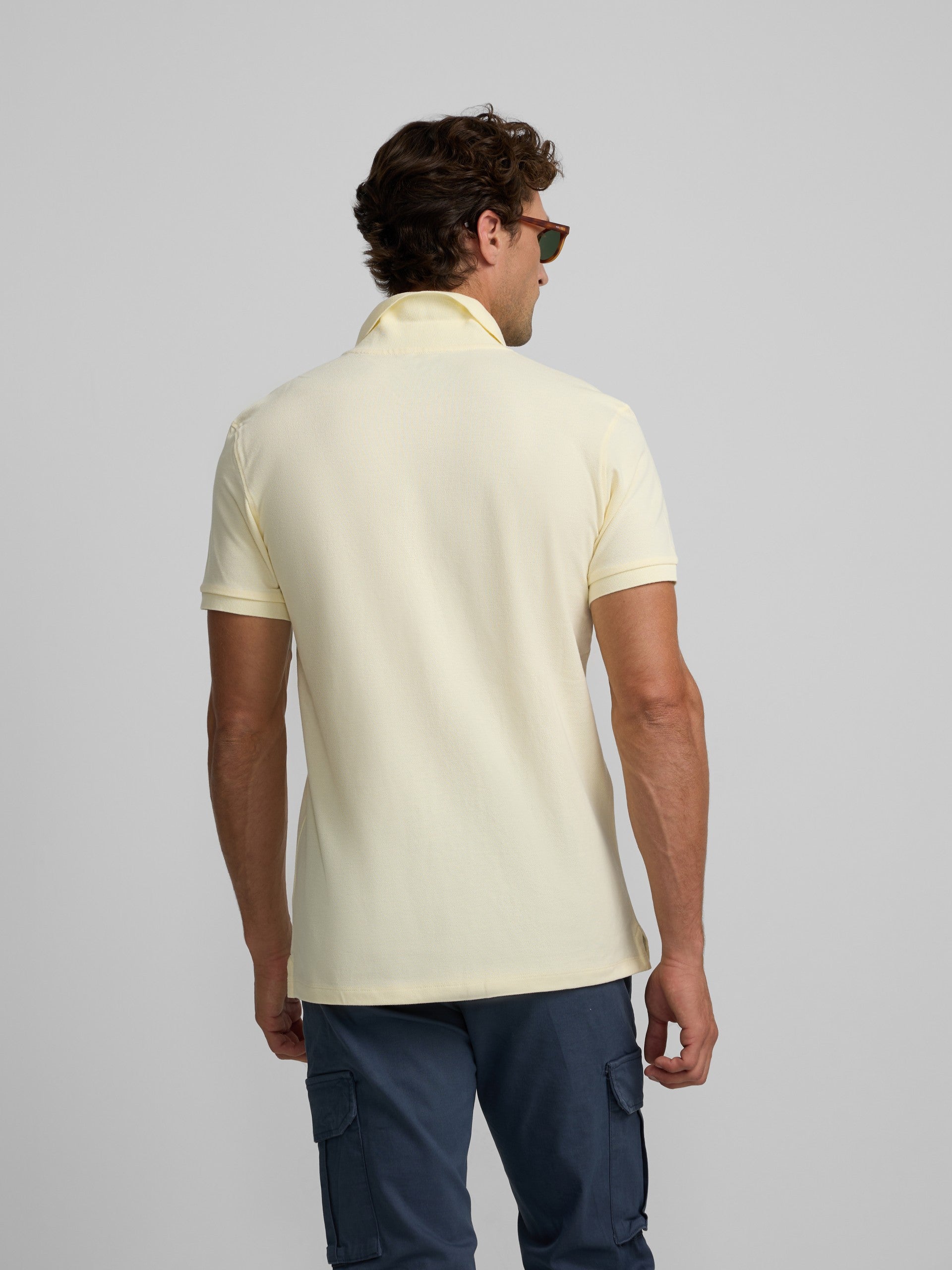 Classic plain yellow polo