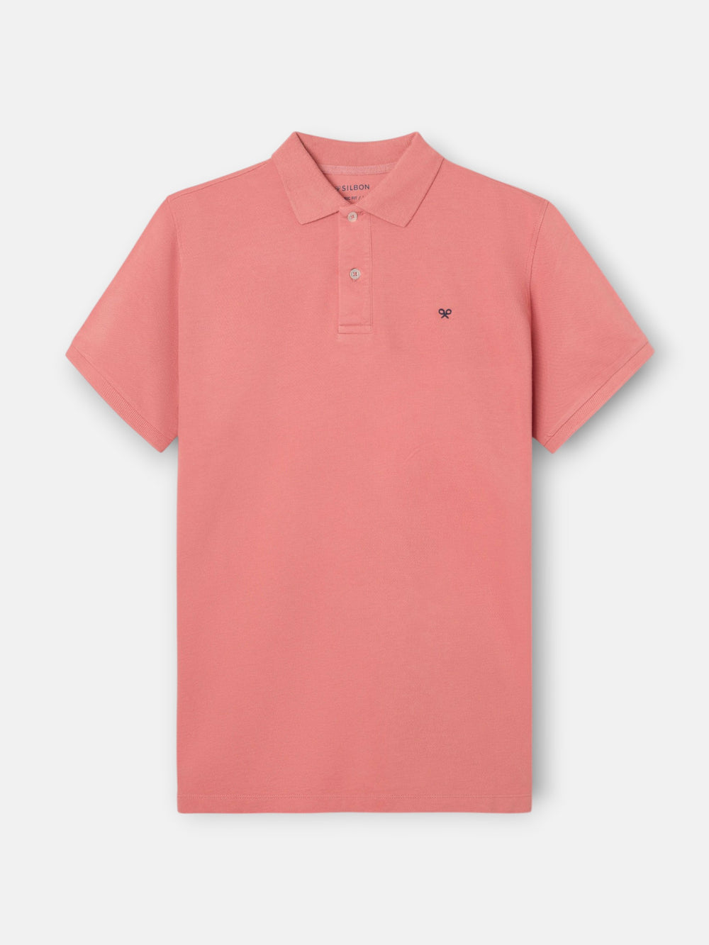 Polo clássico liso coral