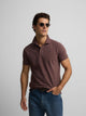 Polo clasico liso burdeos claro