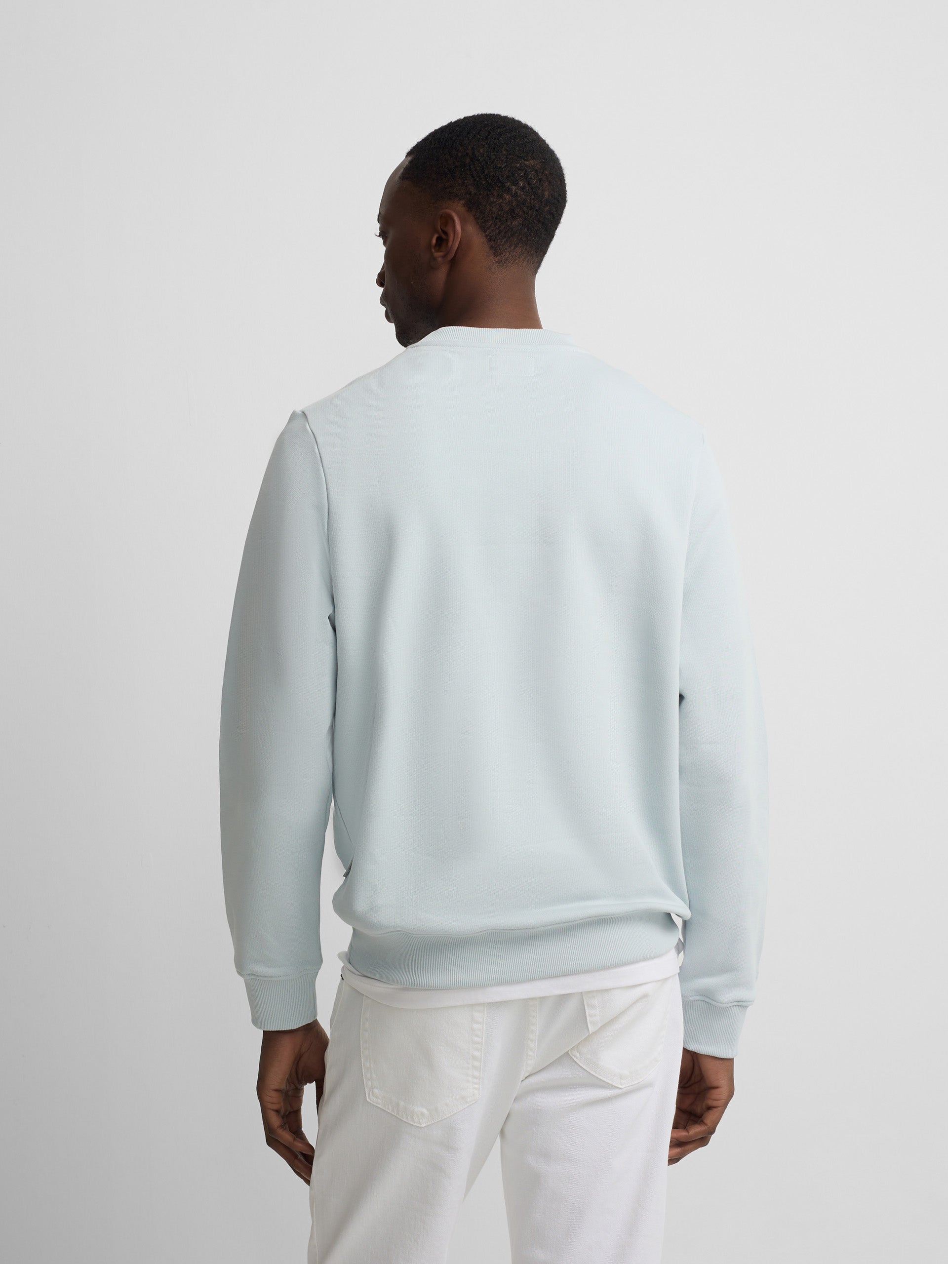 Sudadera Silbon minilogo rizo verde gris