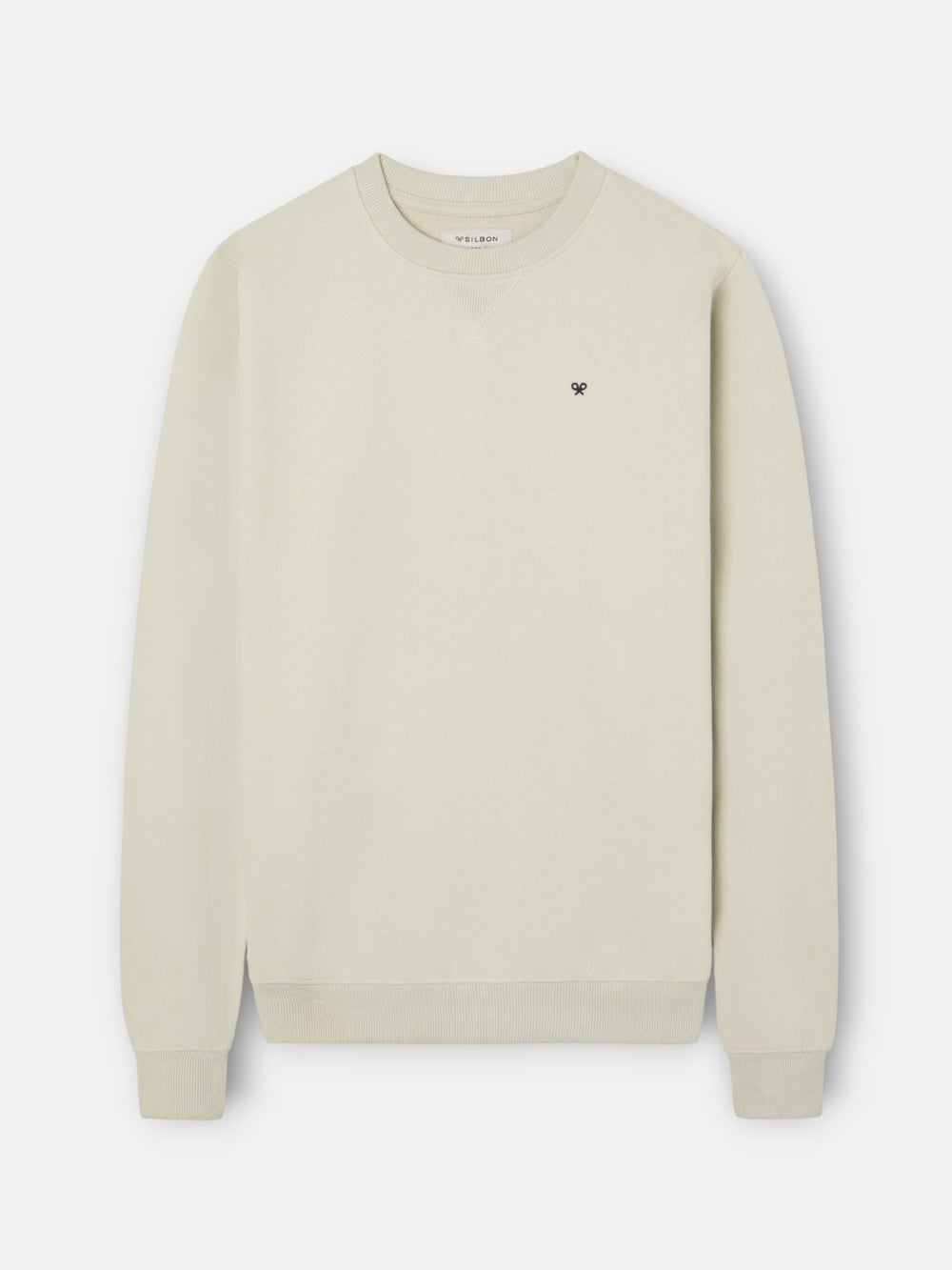 Sudadera Silbon minilogo verde claro