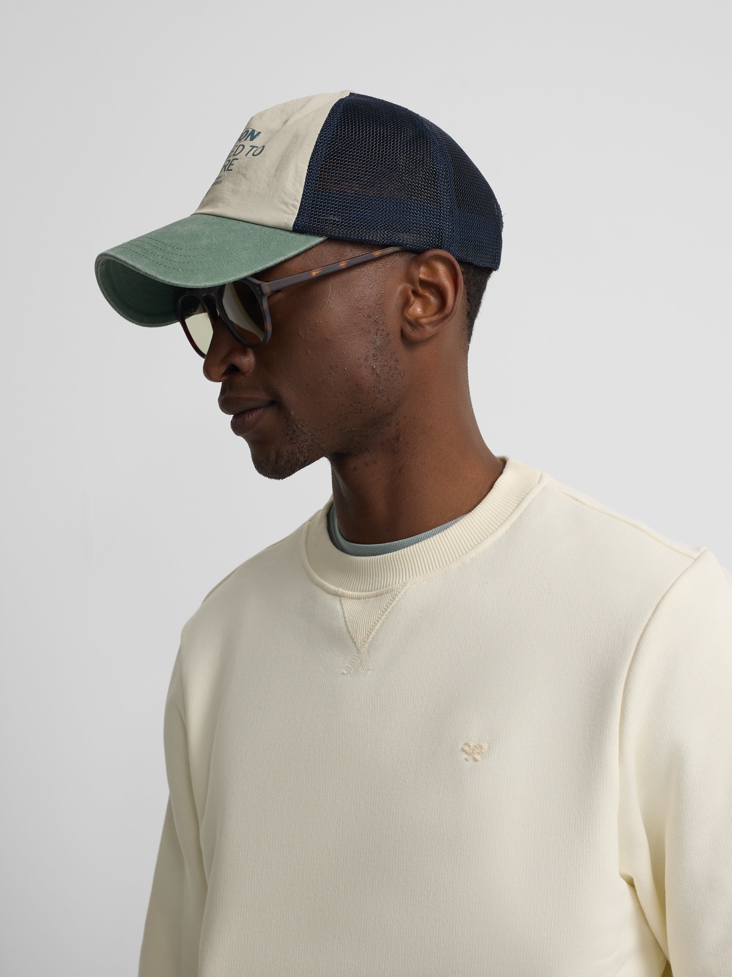 Sweat-shirt Silbon minilogo éponge crème