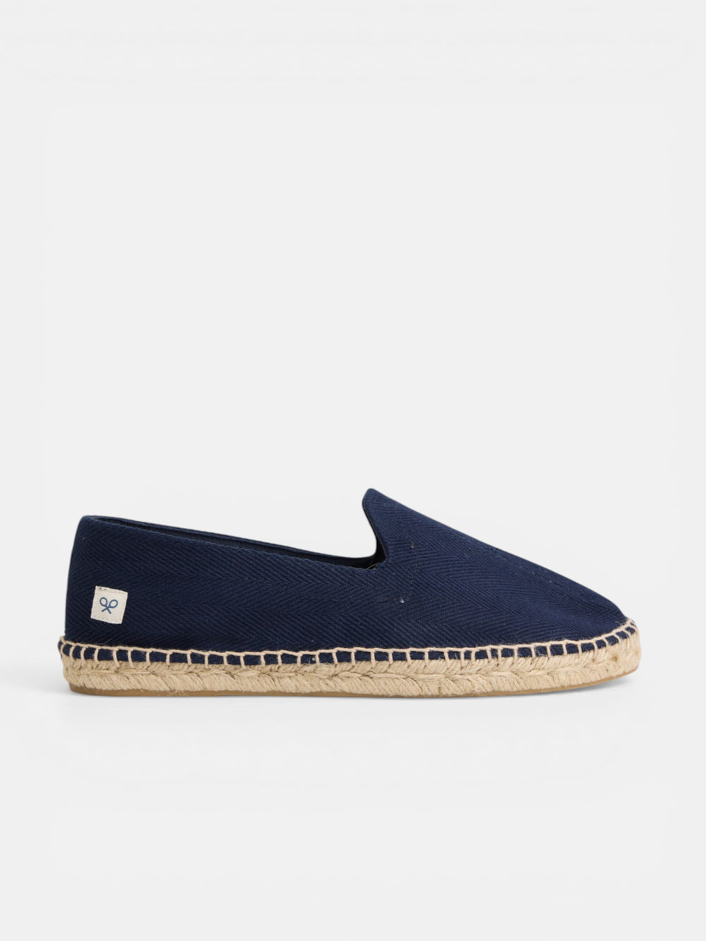 Navy blue mini patch espadrille