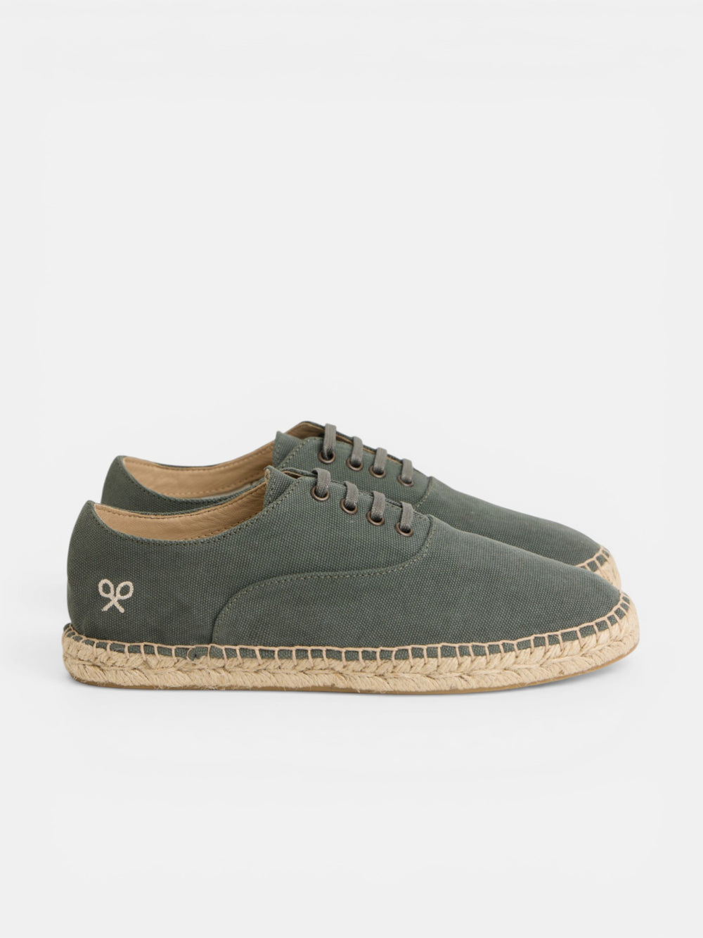 Espadrille sport verte à bout couvert