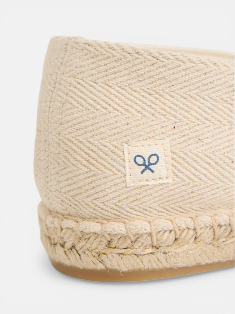 Beige mini patch espadrille