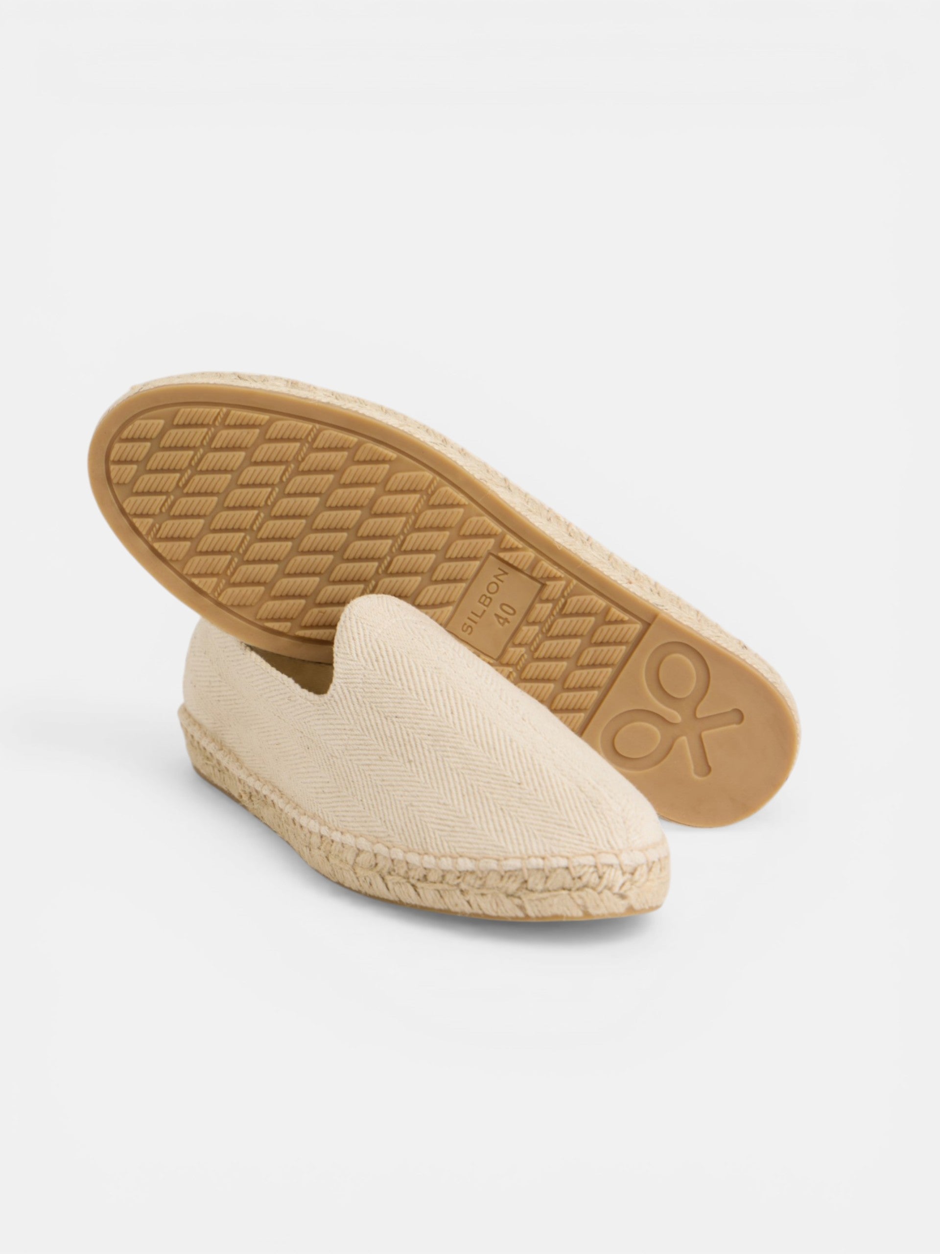 Espadrille mini-patch beige