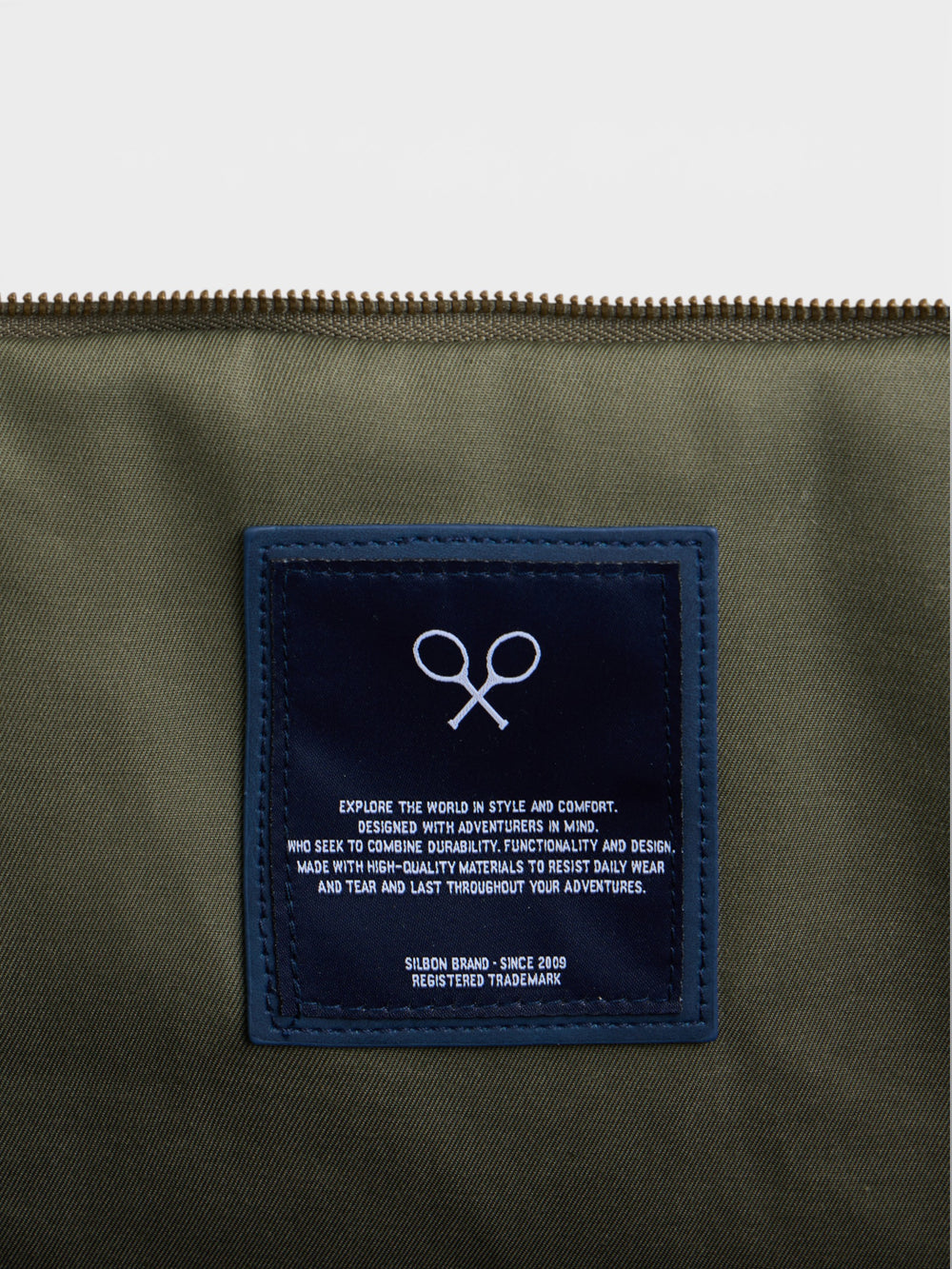 Bolsa de viaje detalle piel verde
