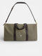 Bolsa de viaje detalle piel verde
