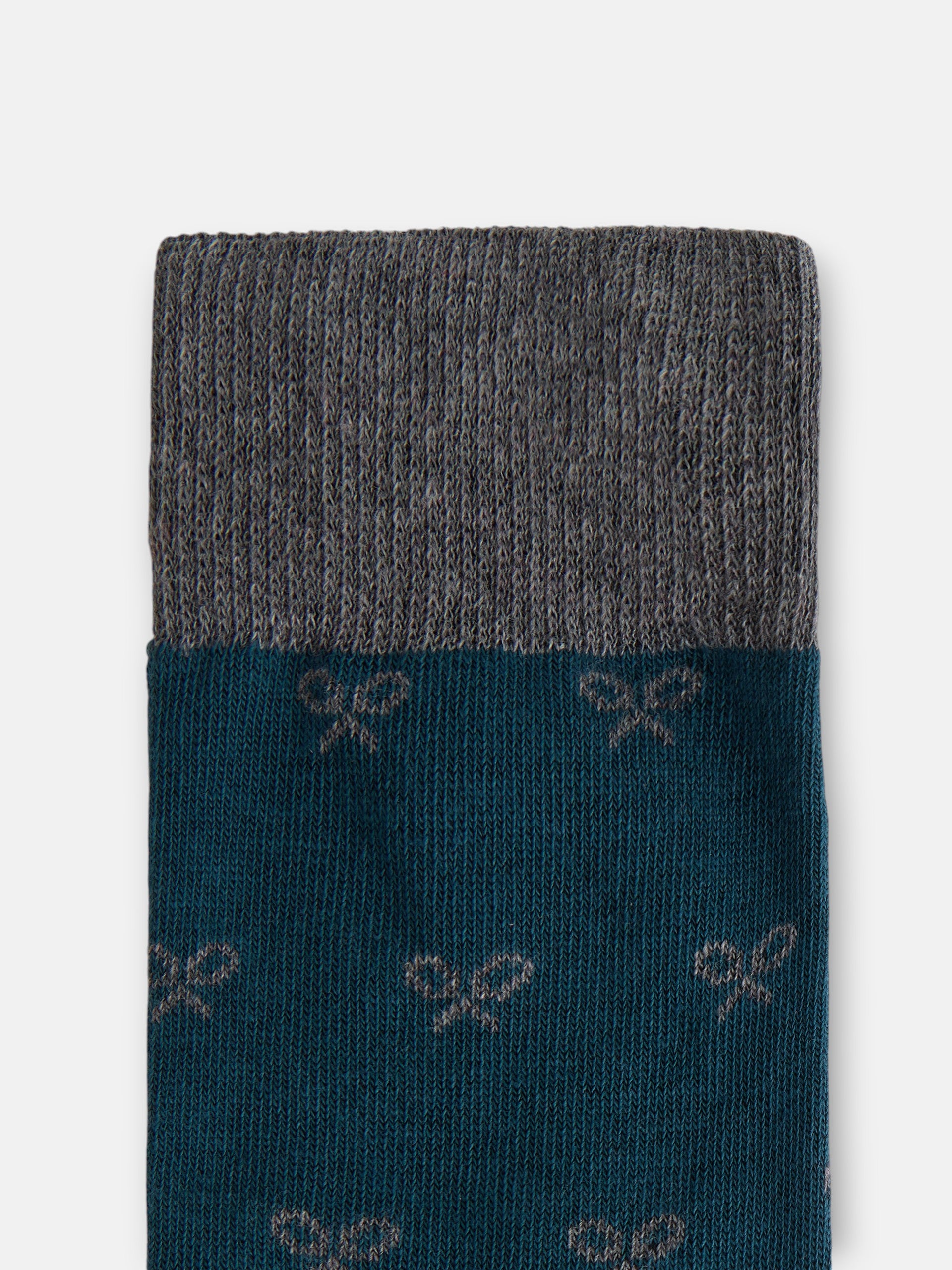 Dark green multi-racket sock