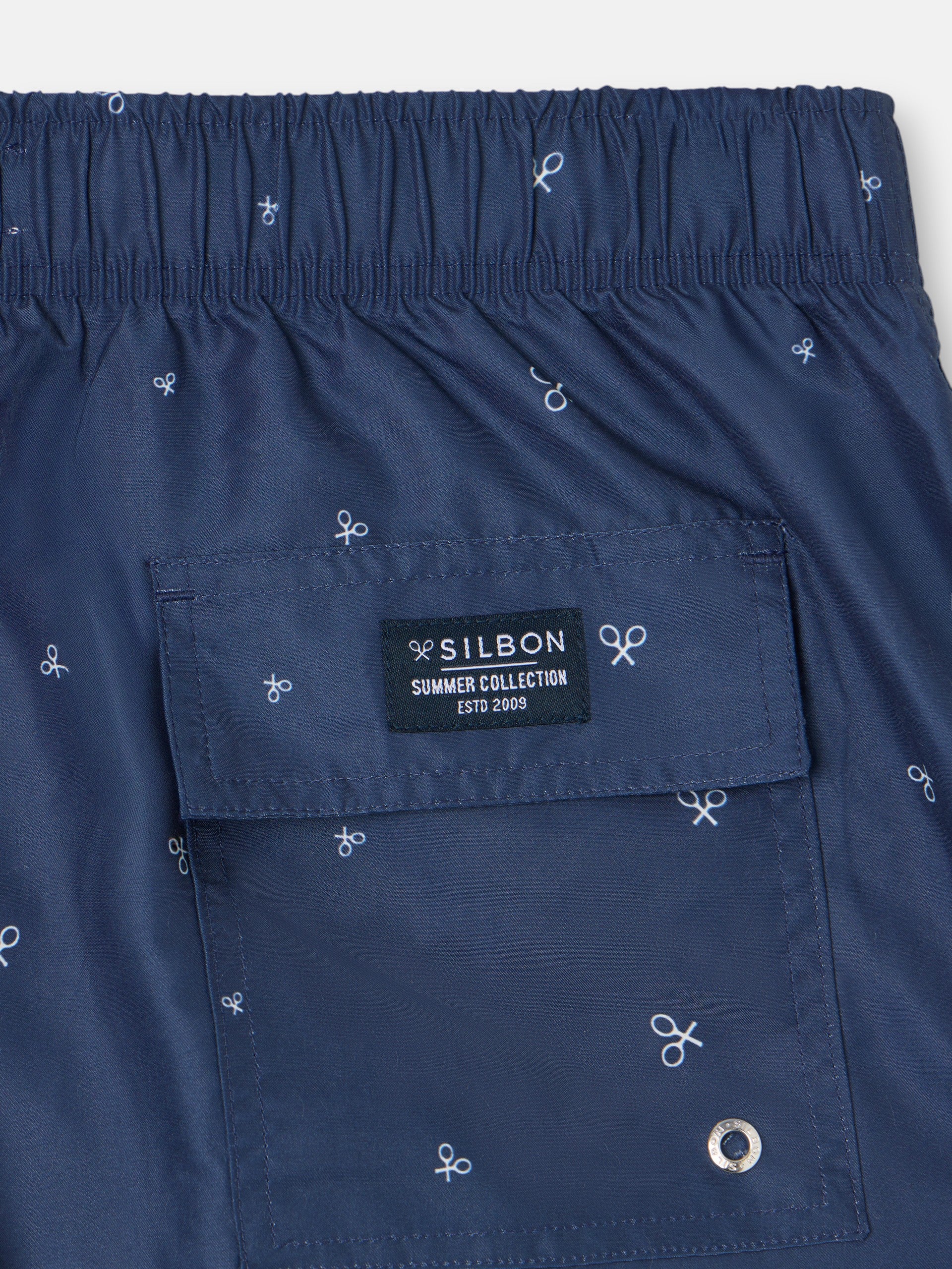 Navy blue mini rackets swimsuit