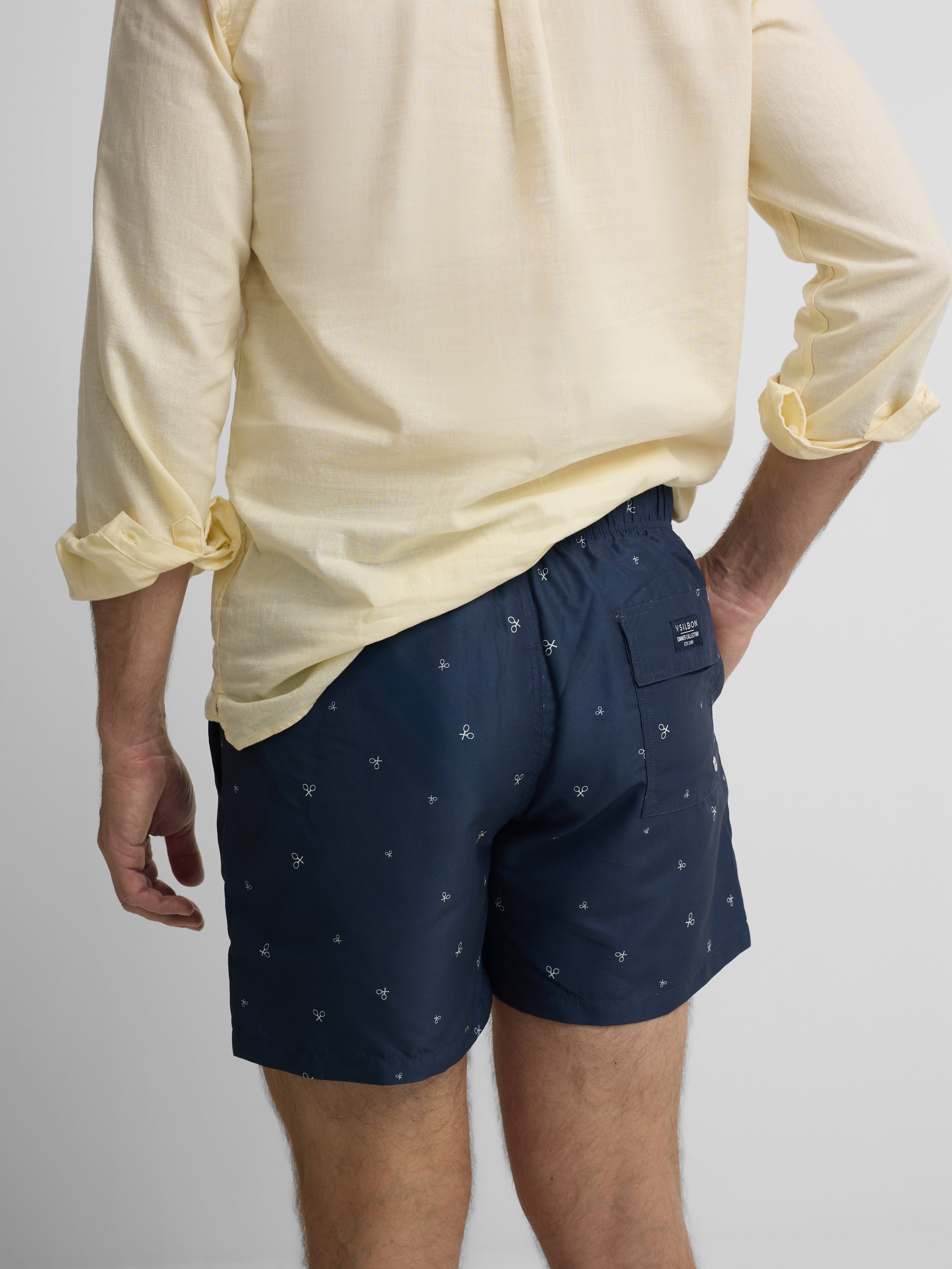 Navy blue mini rackets swimsuit