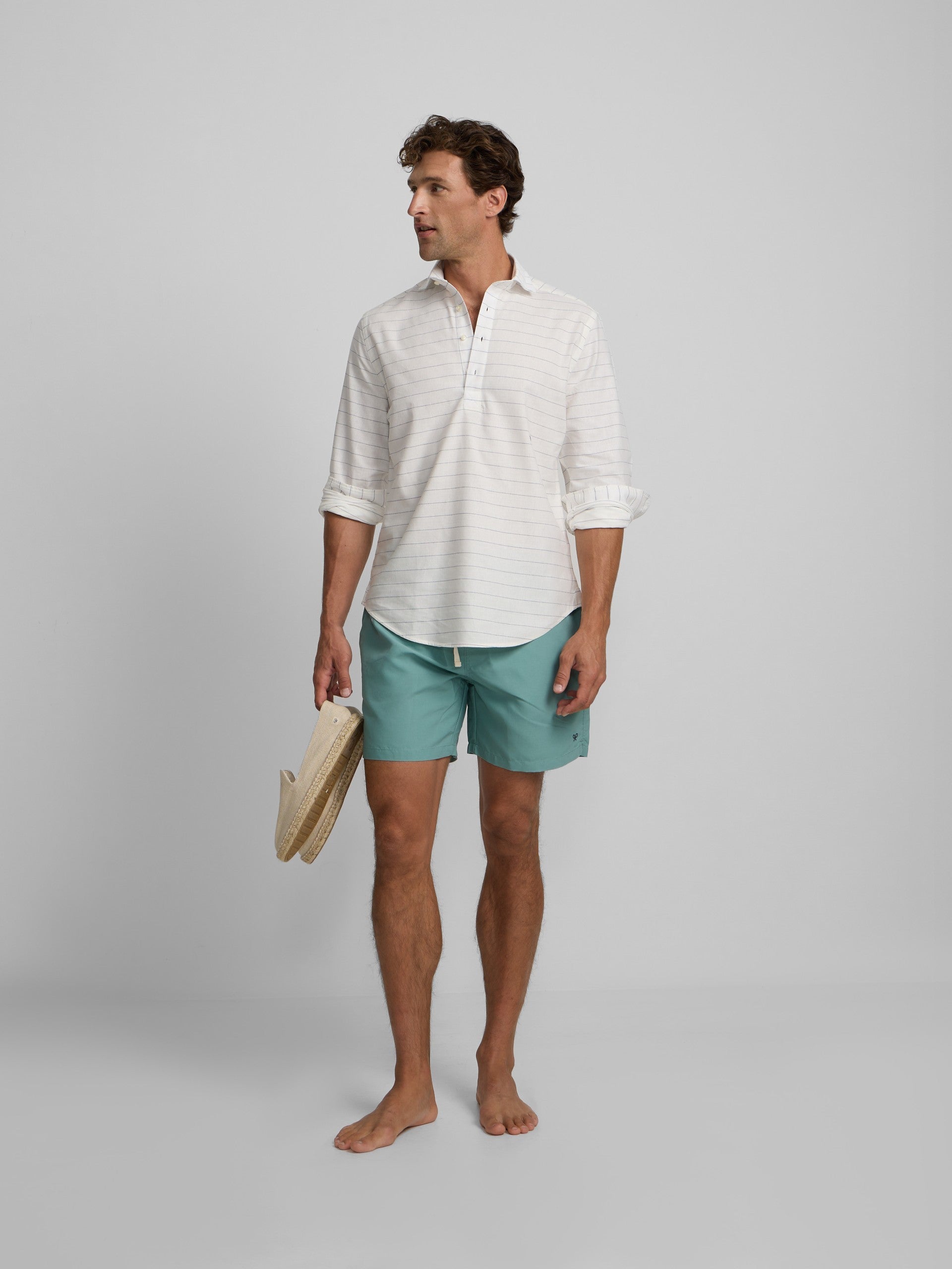 Maillot de bain uni aigue-marine