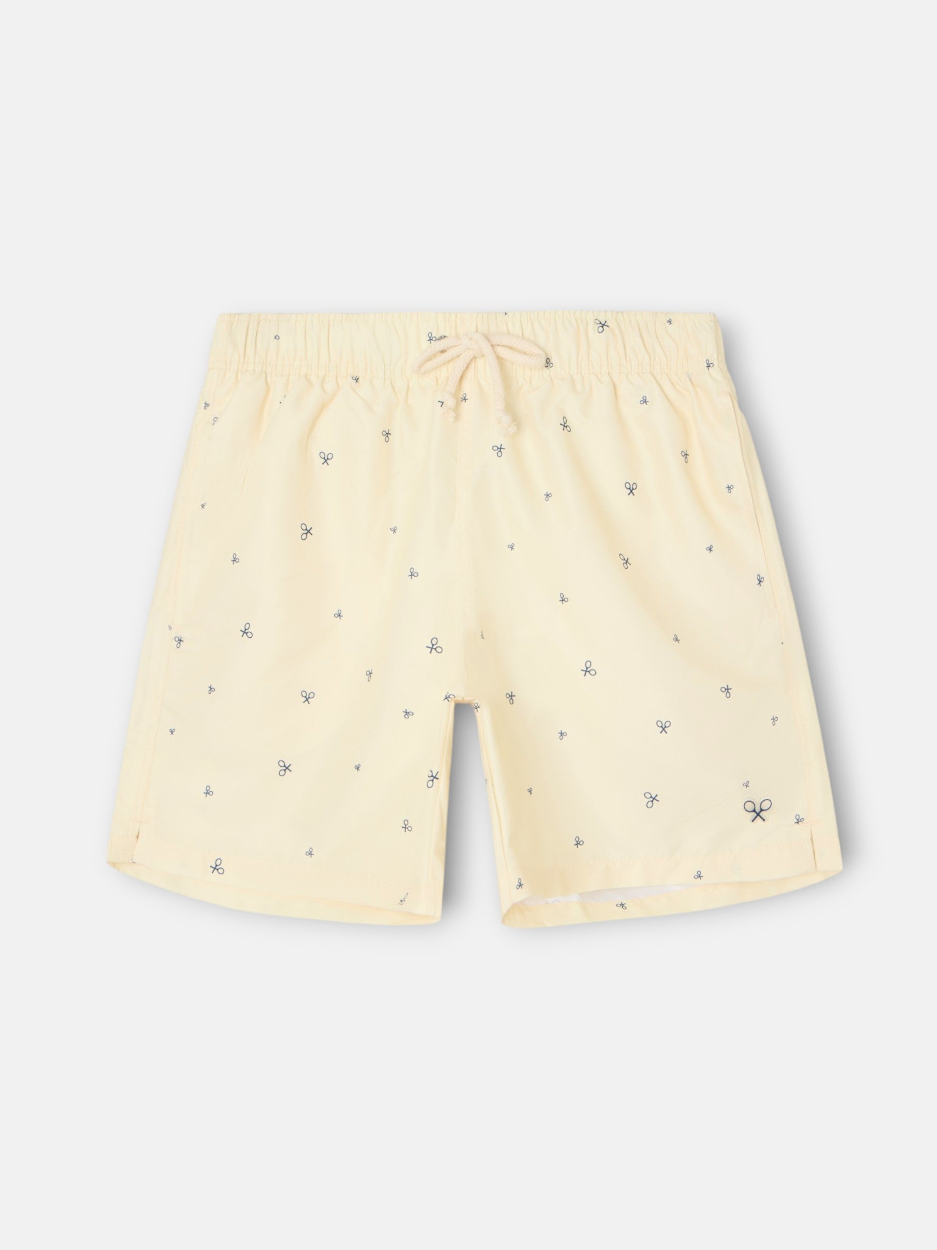 Bañador miniraquetas amarillo
