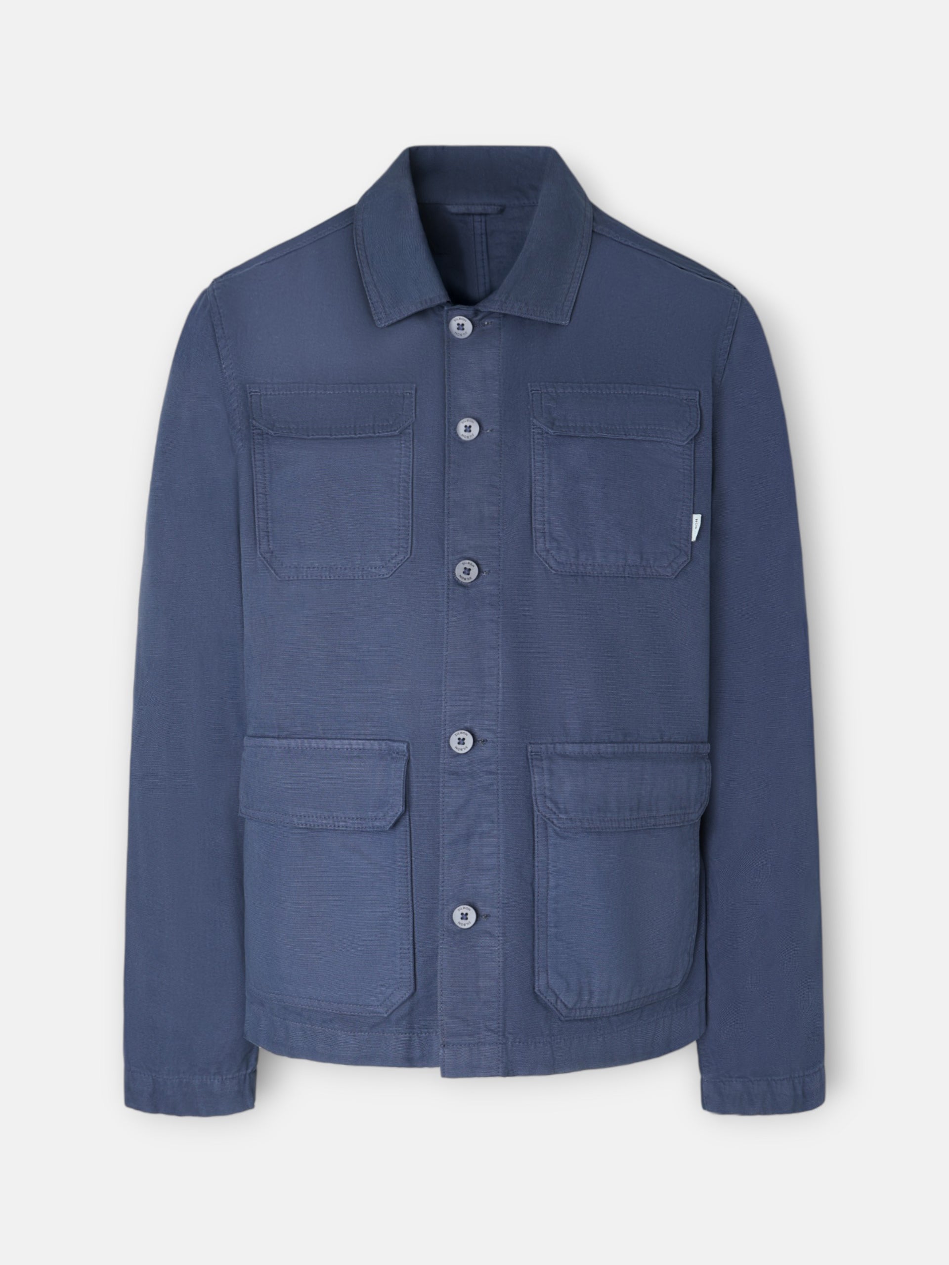 Cruise navy blue overshirt with pockets