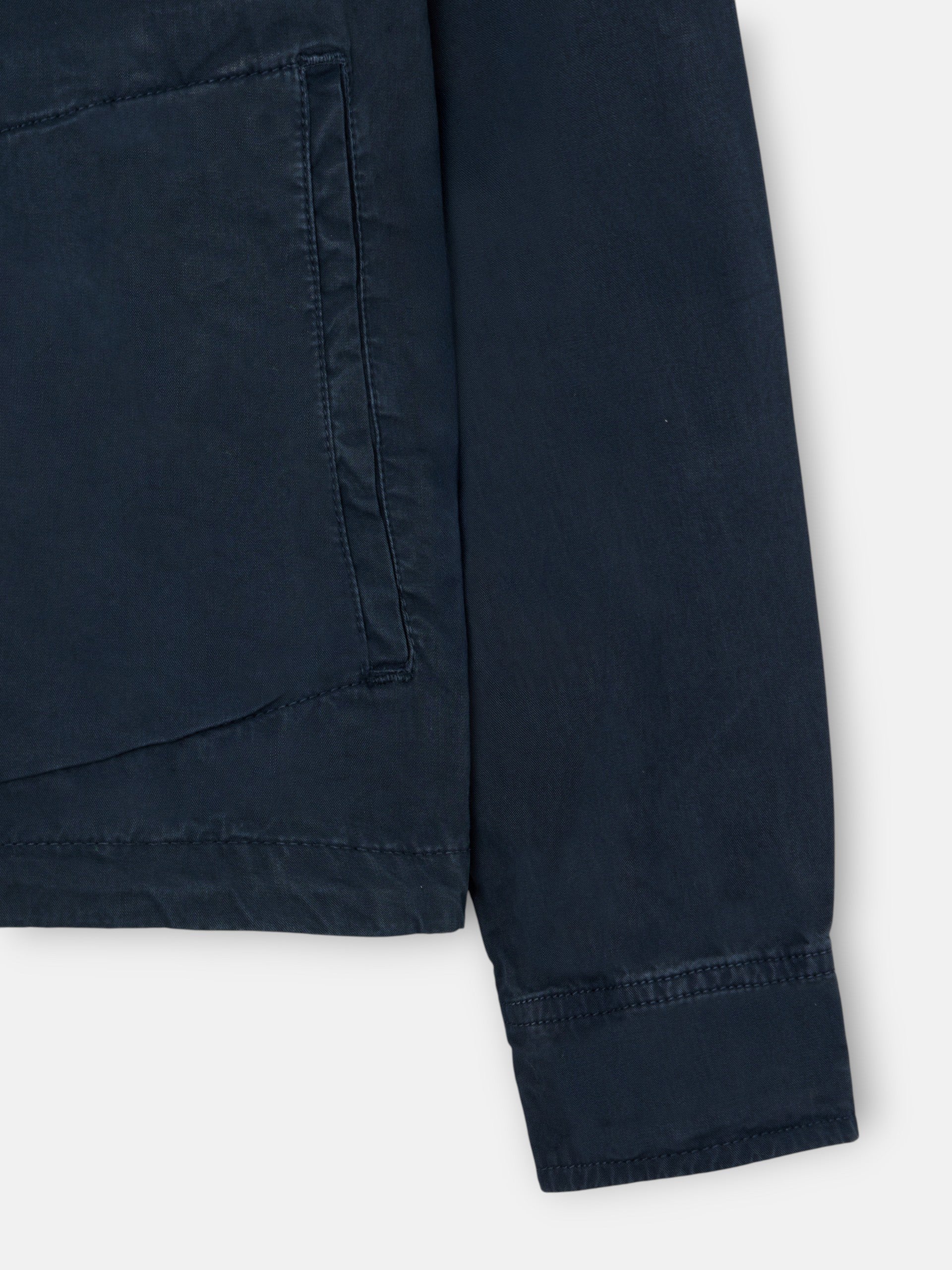 Chaqueta cuello Harrington azul marino