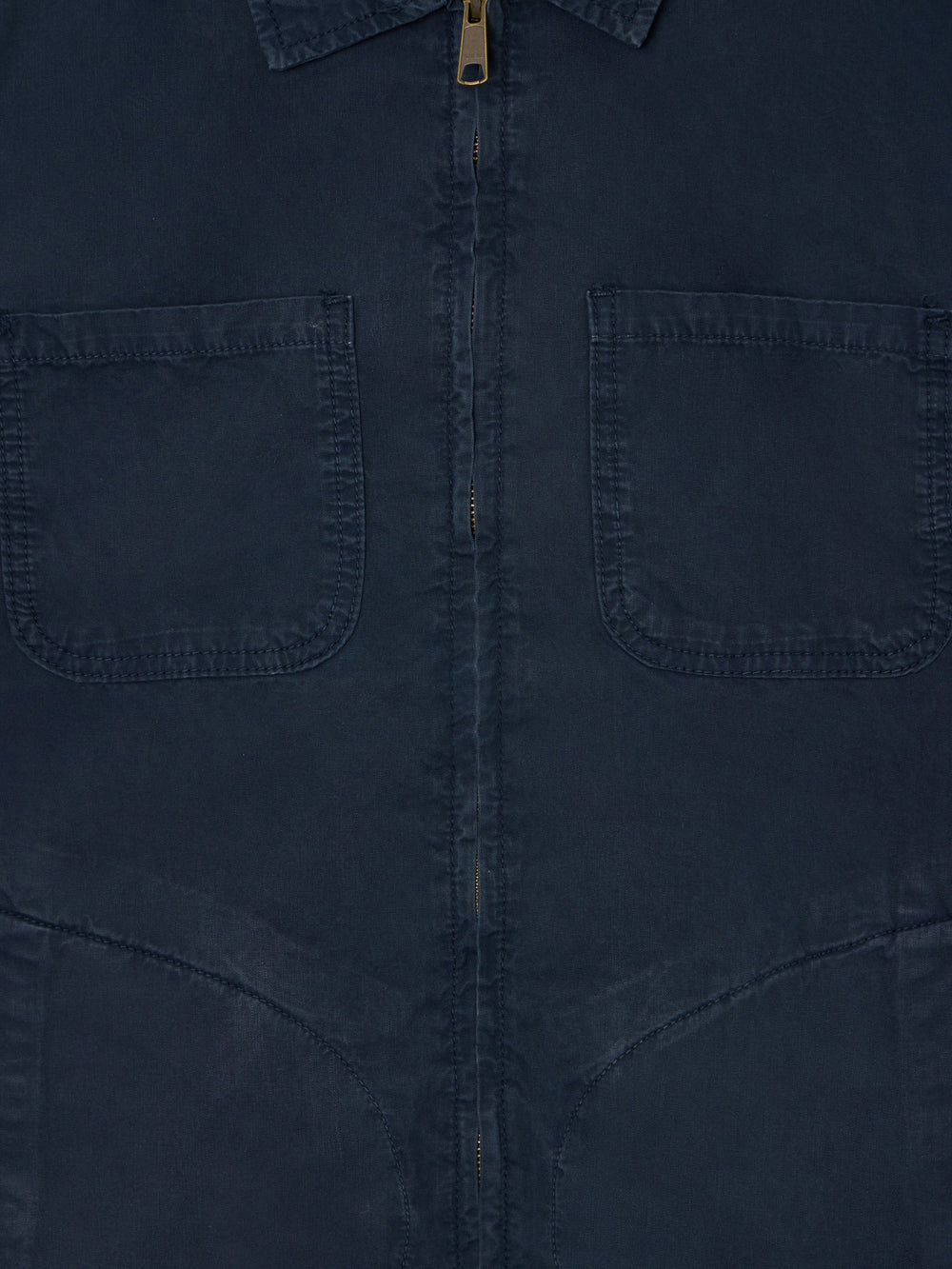 Casaco gola Harrington azul-marinho