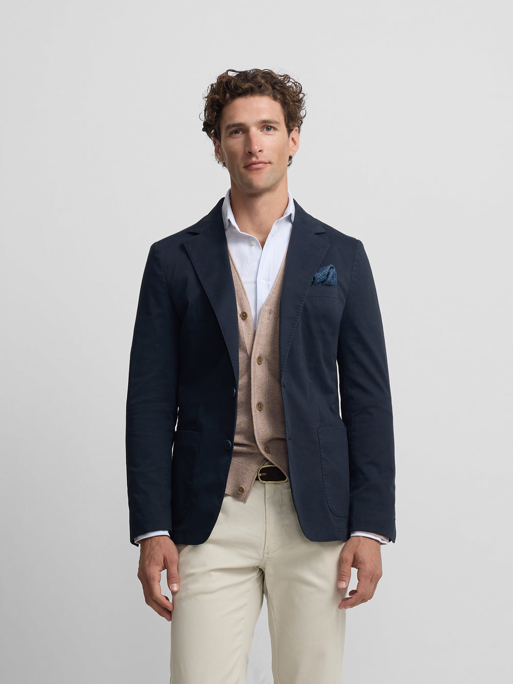 Veste décontractée bleu marine
