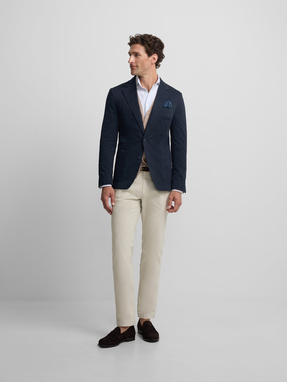 Veste décontractée bleu marine