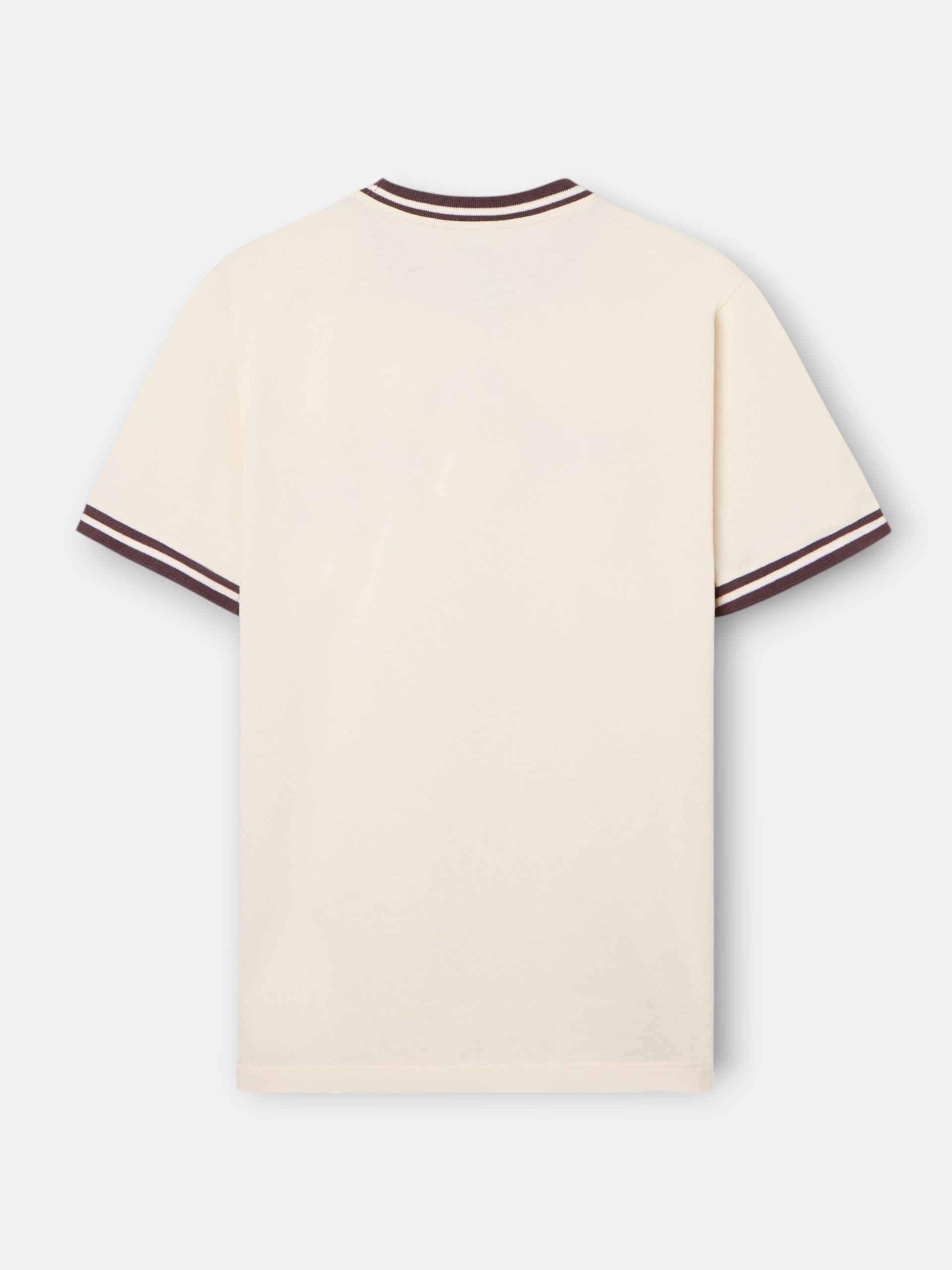 Camiseta good habits crema burdeos