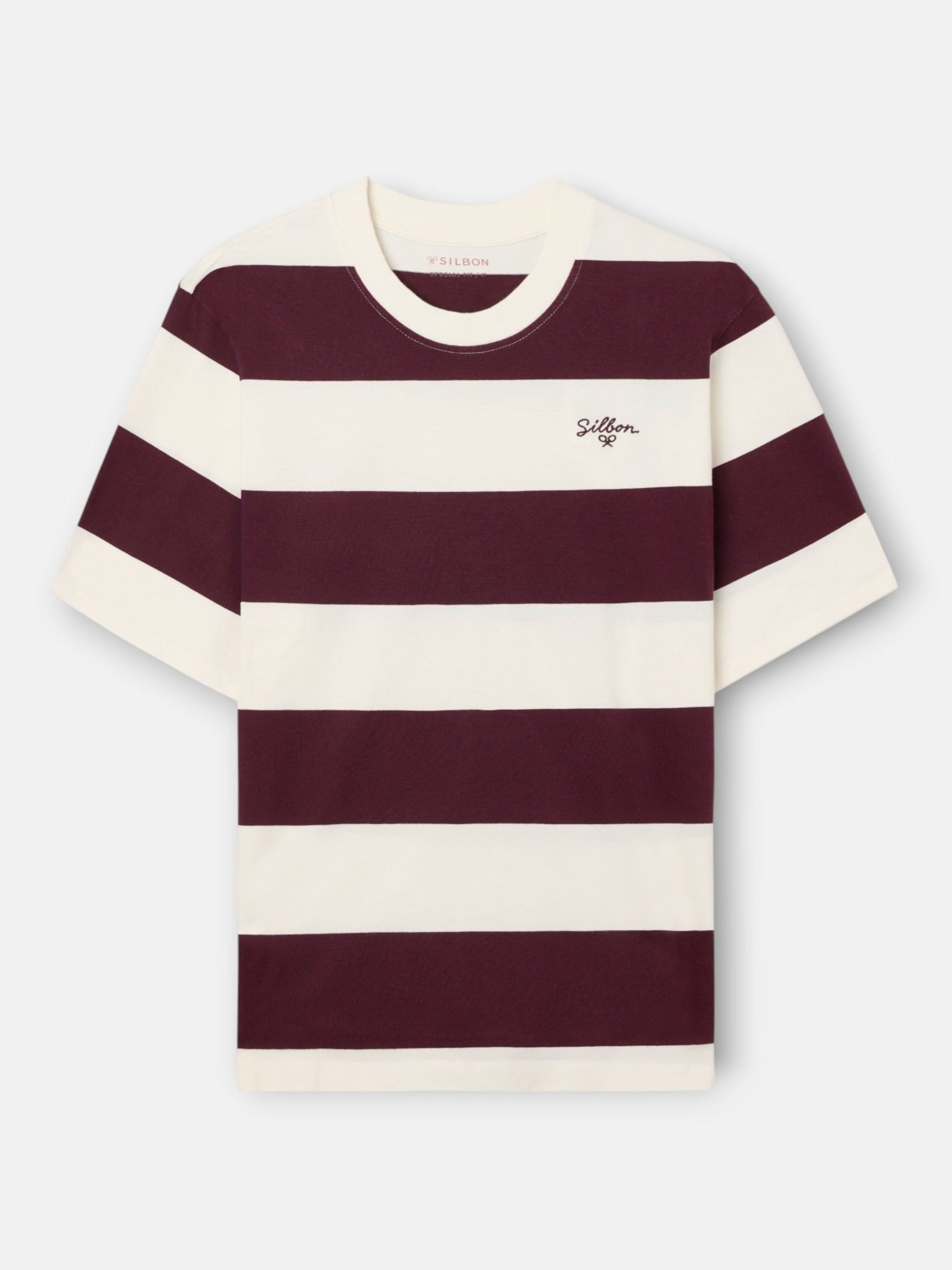 Camisola special fit risca larga bordô