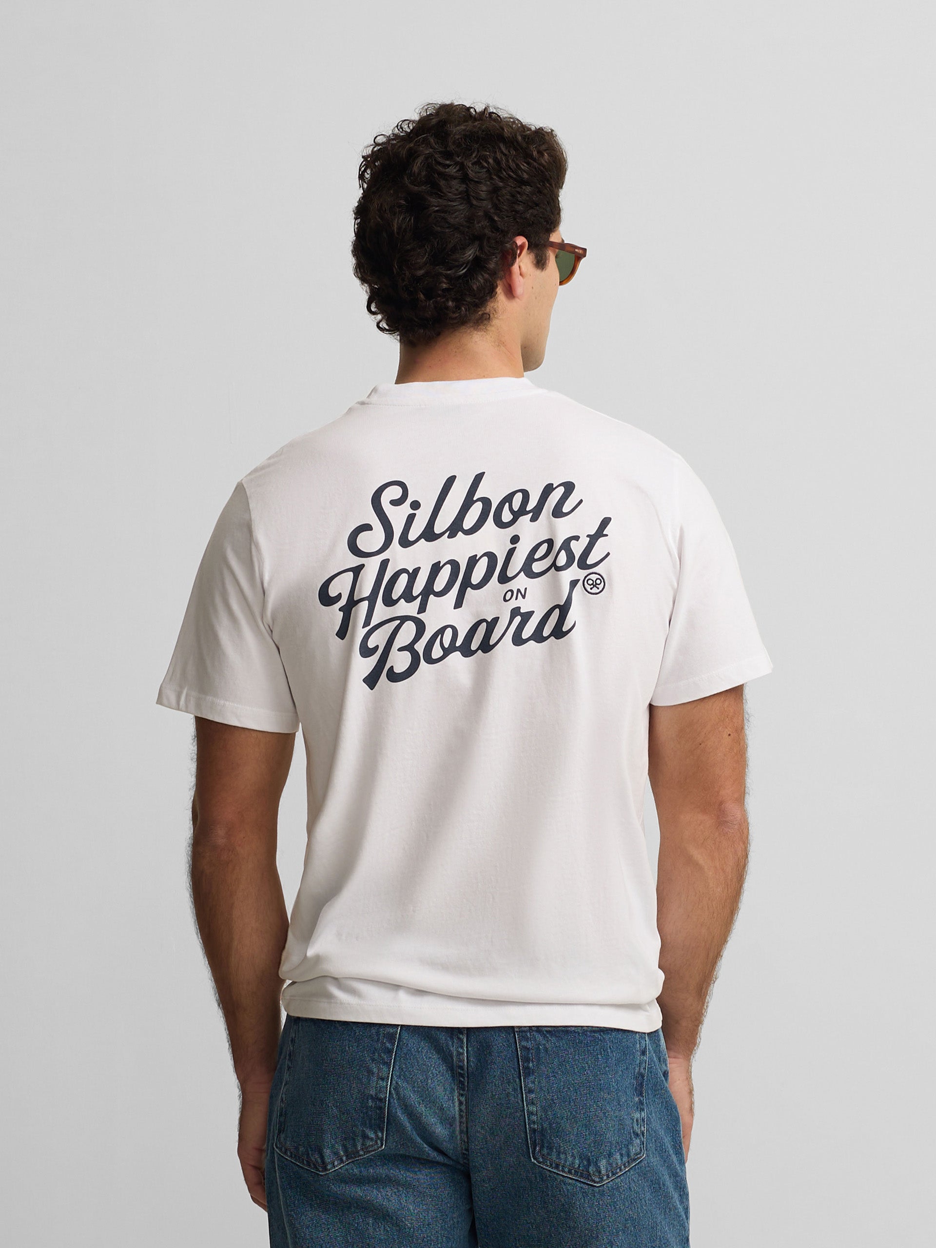 Camiseta Silbon happiest branco