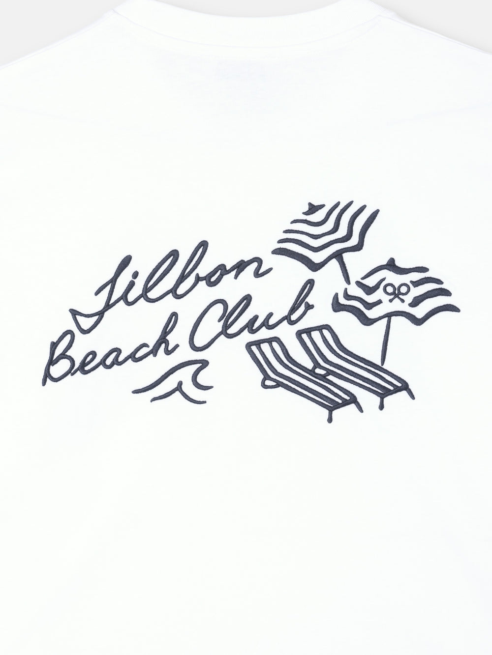 T-shirt Silbon beach club blanche