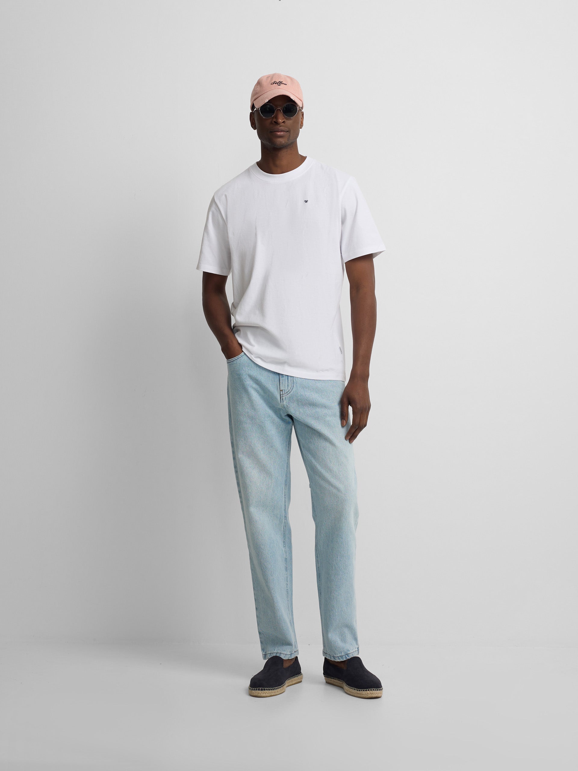 T-shirt Silbon col blanc