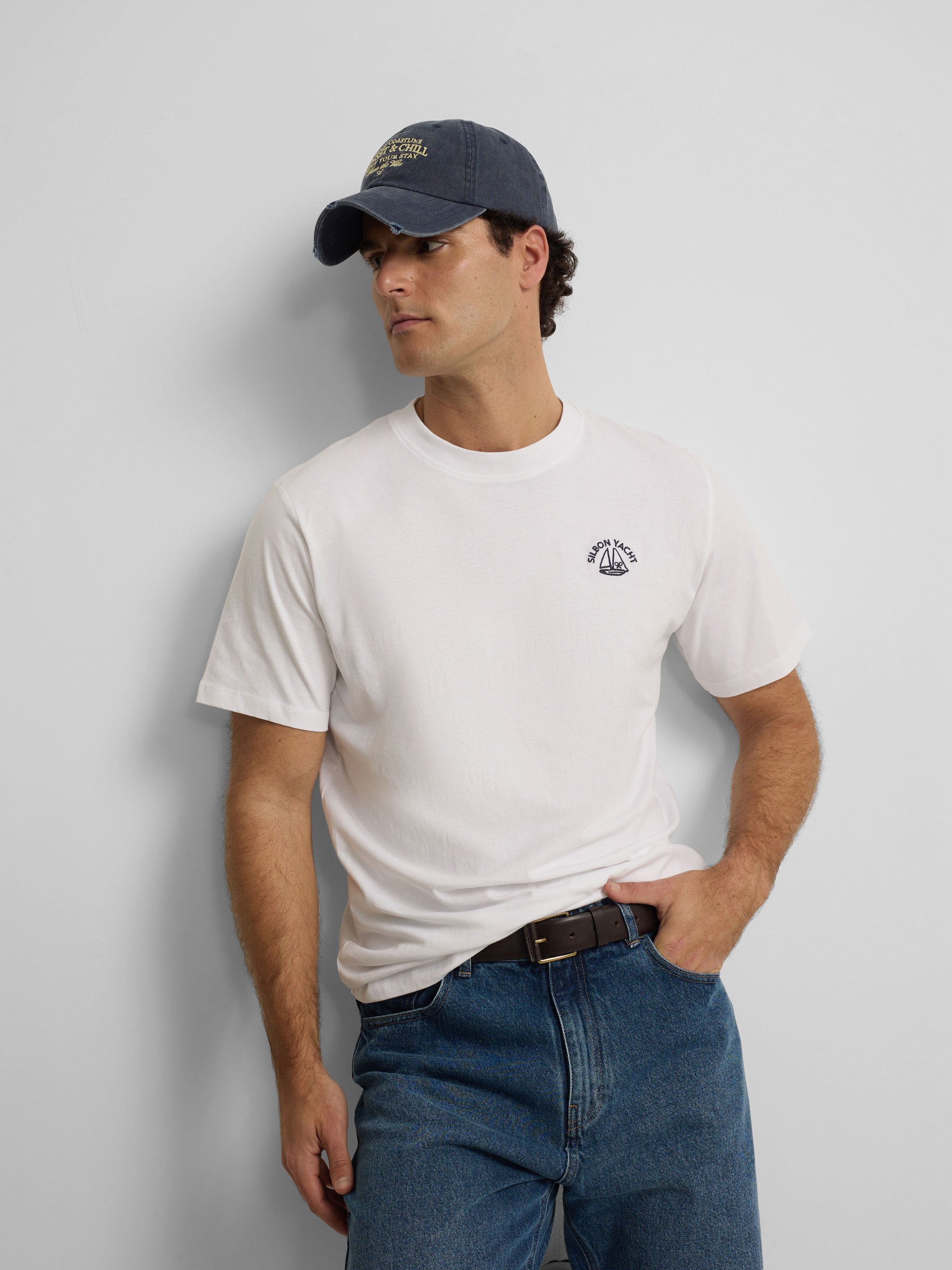 T-shirt Silbon Yacht blanche