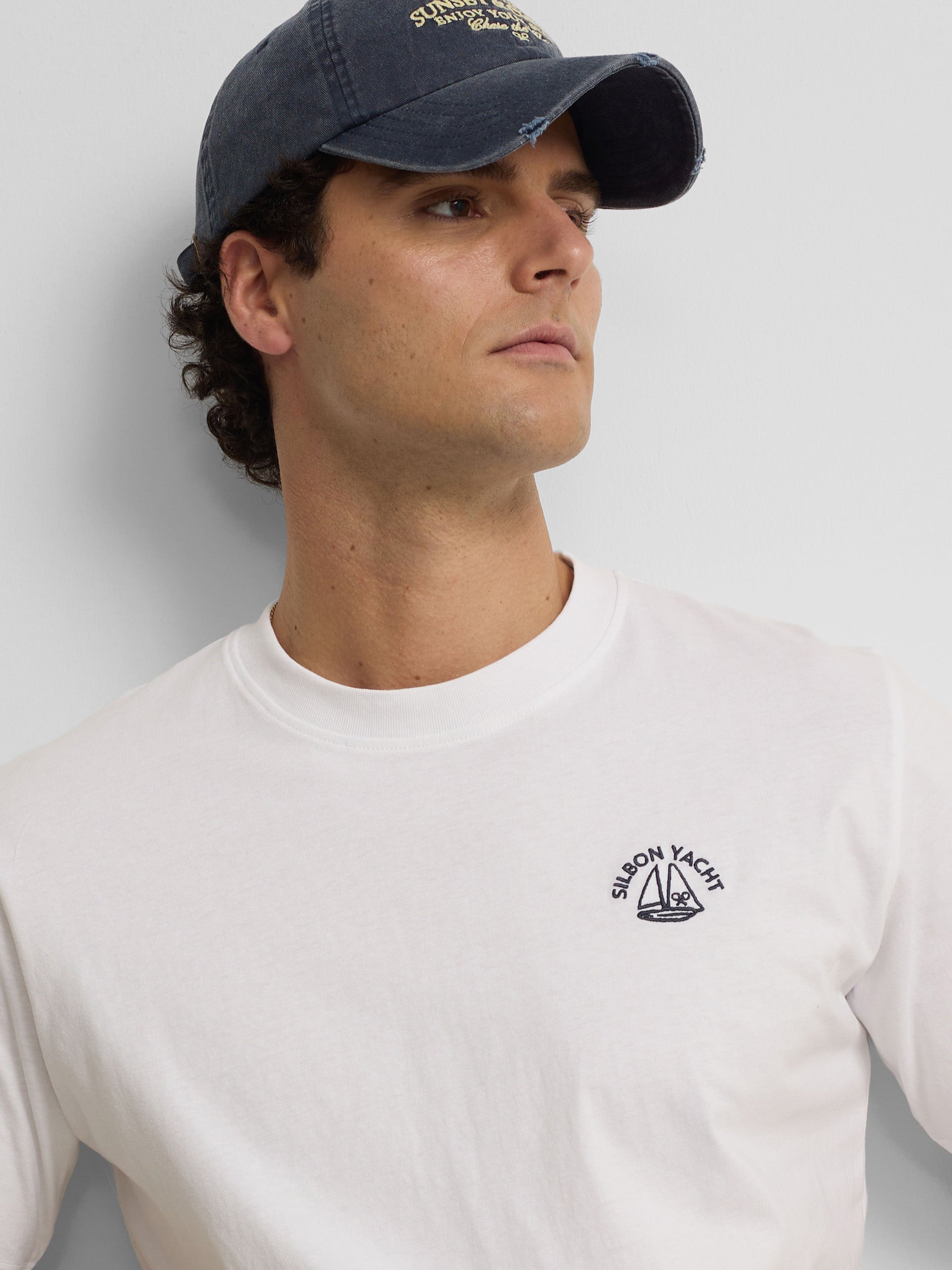 T-shirt Silbon Yacht blanche