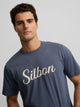 Camiseta Silbon vintage azul indigo