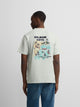 Camiseta Silbon gola água-marinha